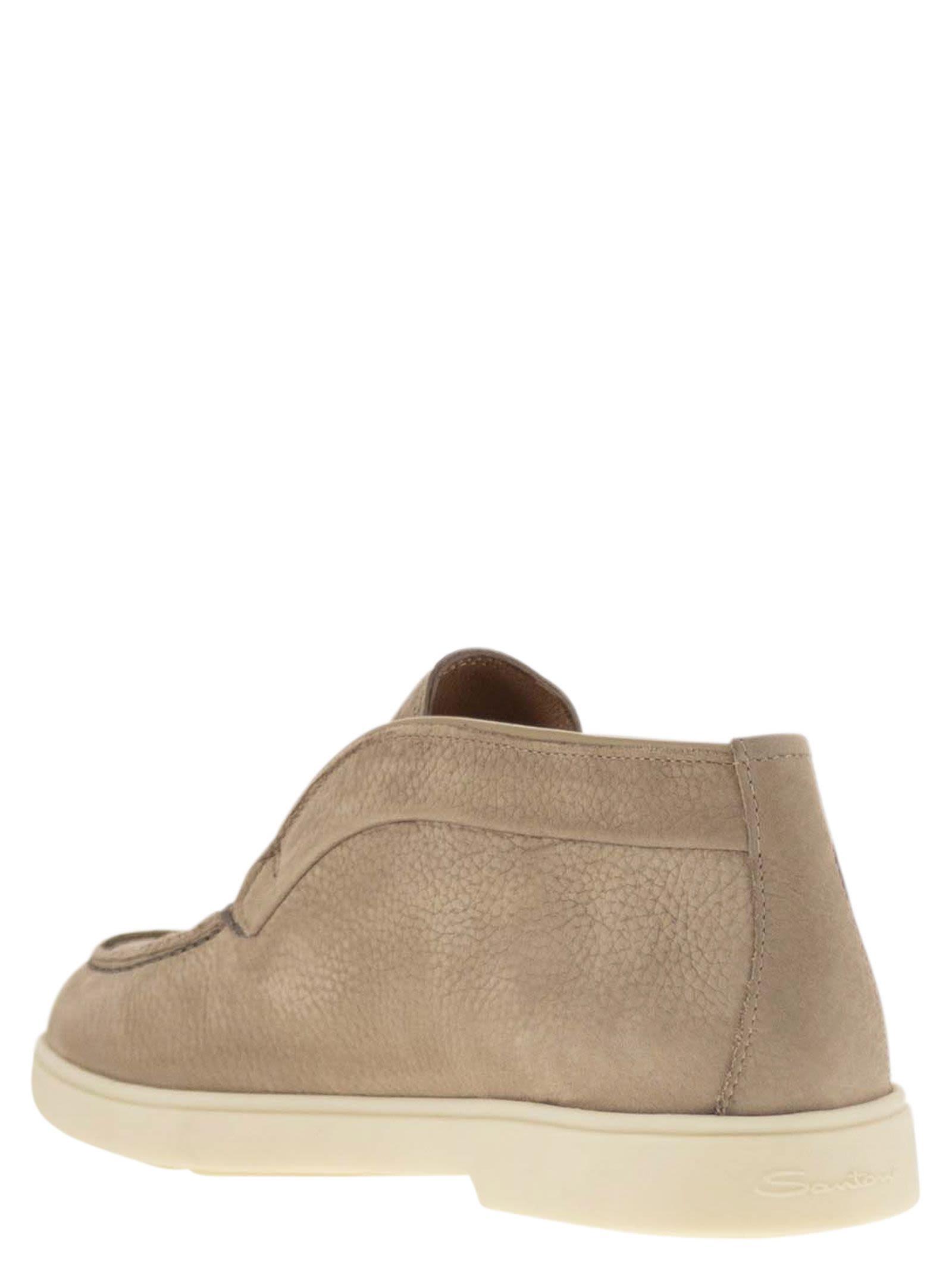 Santoni Desert Boot In Nubuck