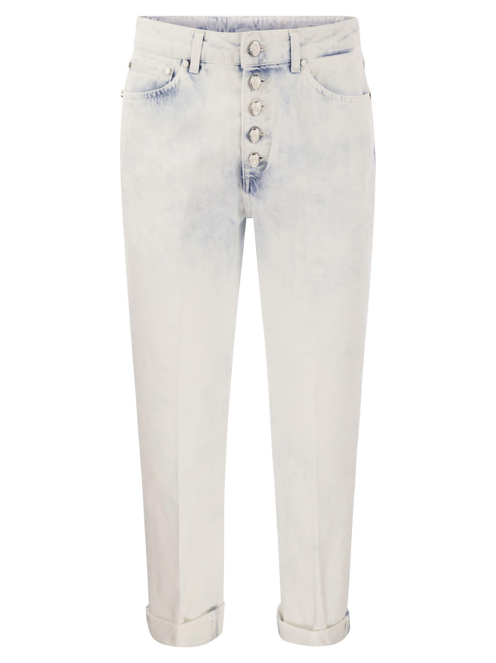 Dondup Koons Loose Jeans With Jewelled Buttons