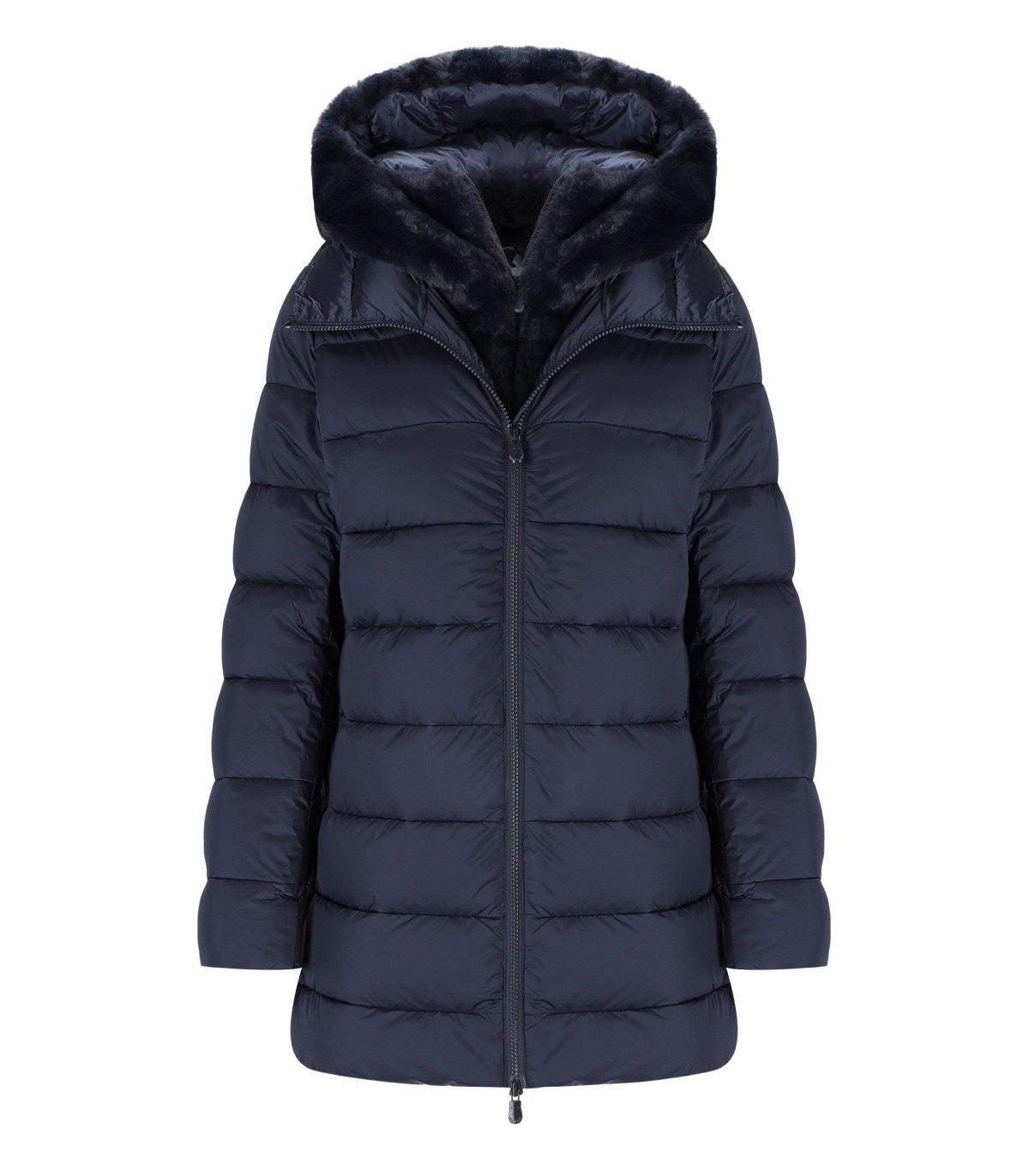 Save The Duck Matilda Blue Hooded Padded Jacket