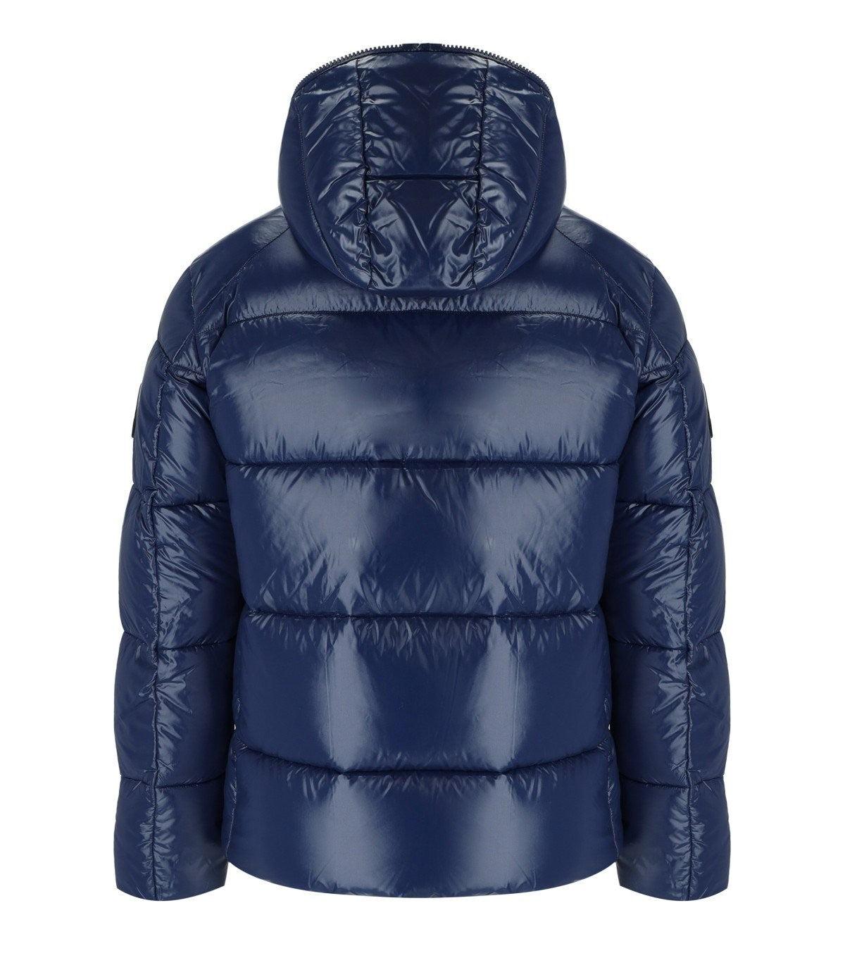 Save The Duck Edgard Blue Hooded Padded Jacket