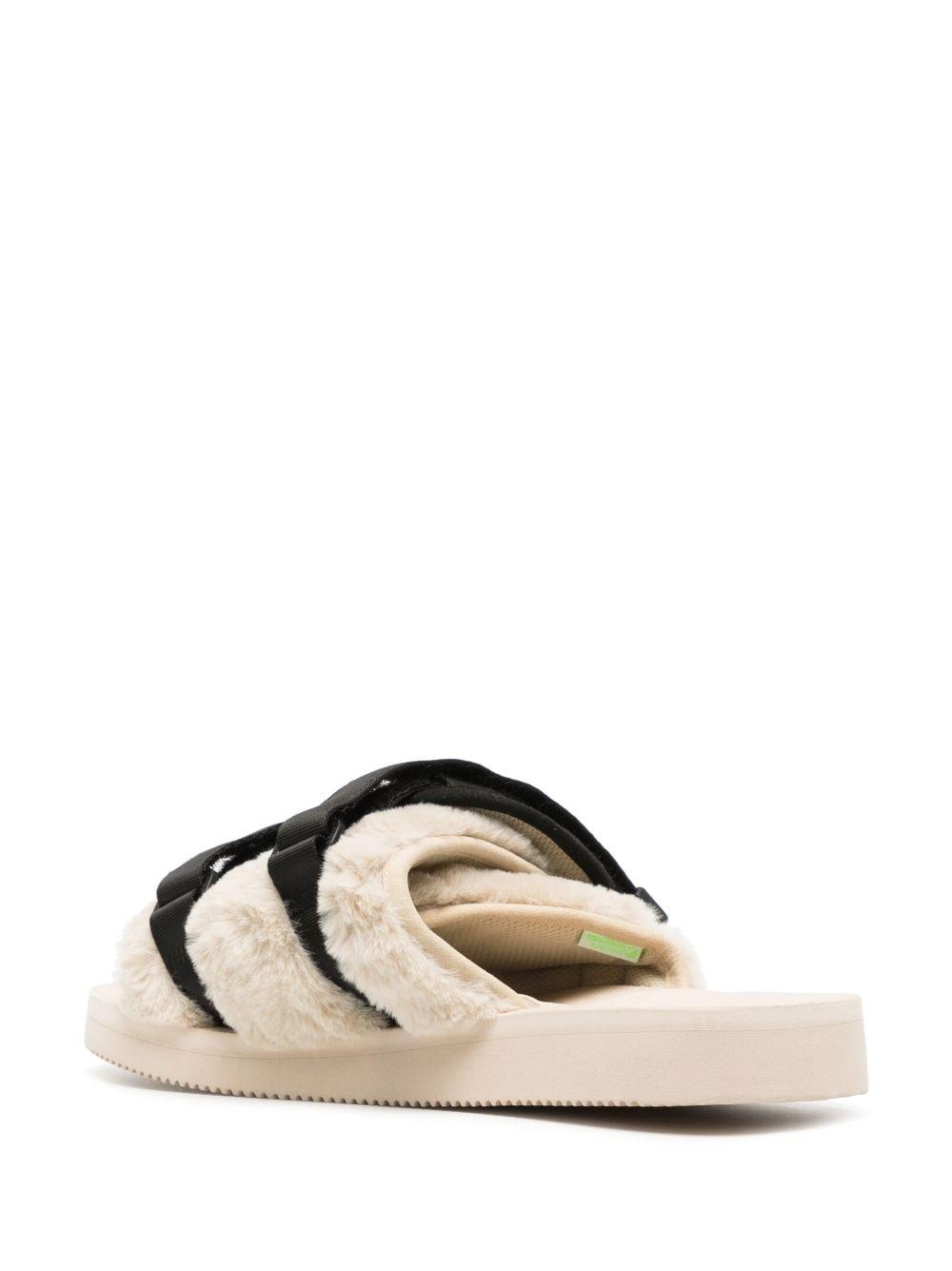 Suicoke Nylon And Eco Fur Slides