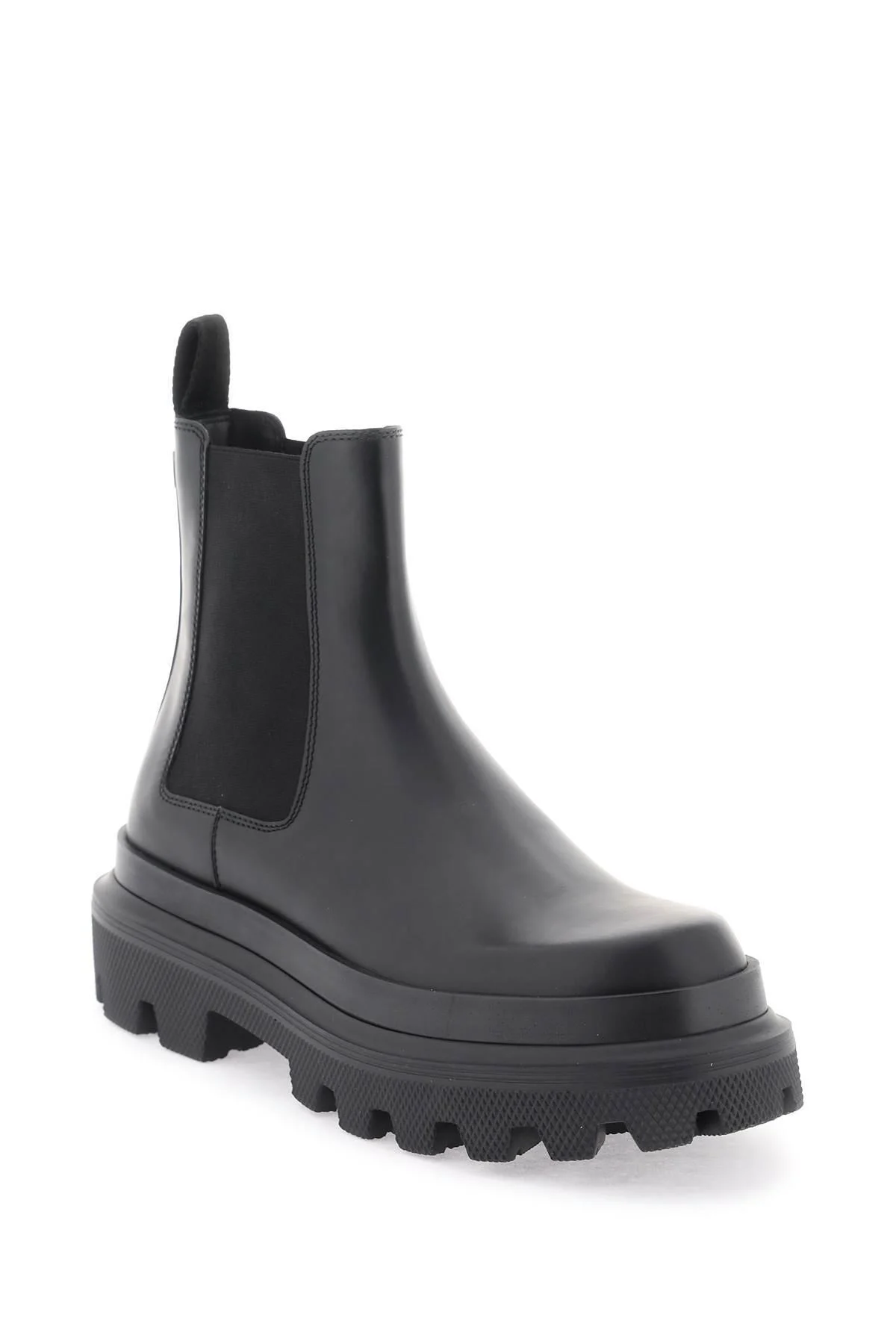 Dolce & Gabbana Chelsea Boots In Brushed Leather