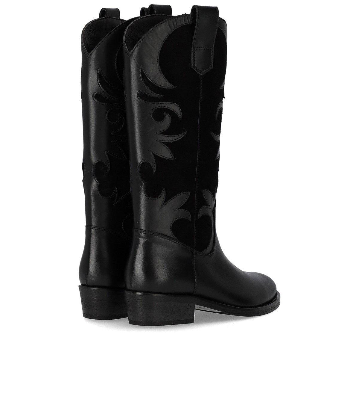 Via Roma 15 Venice Black Texan Boot