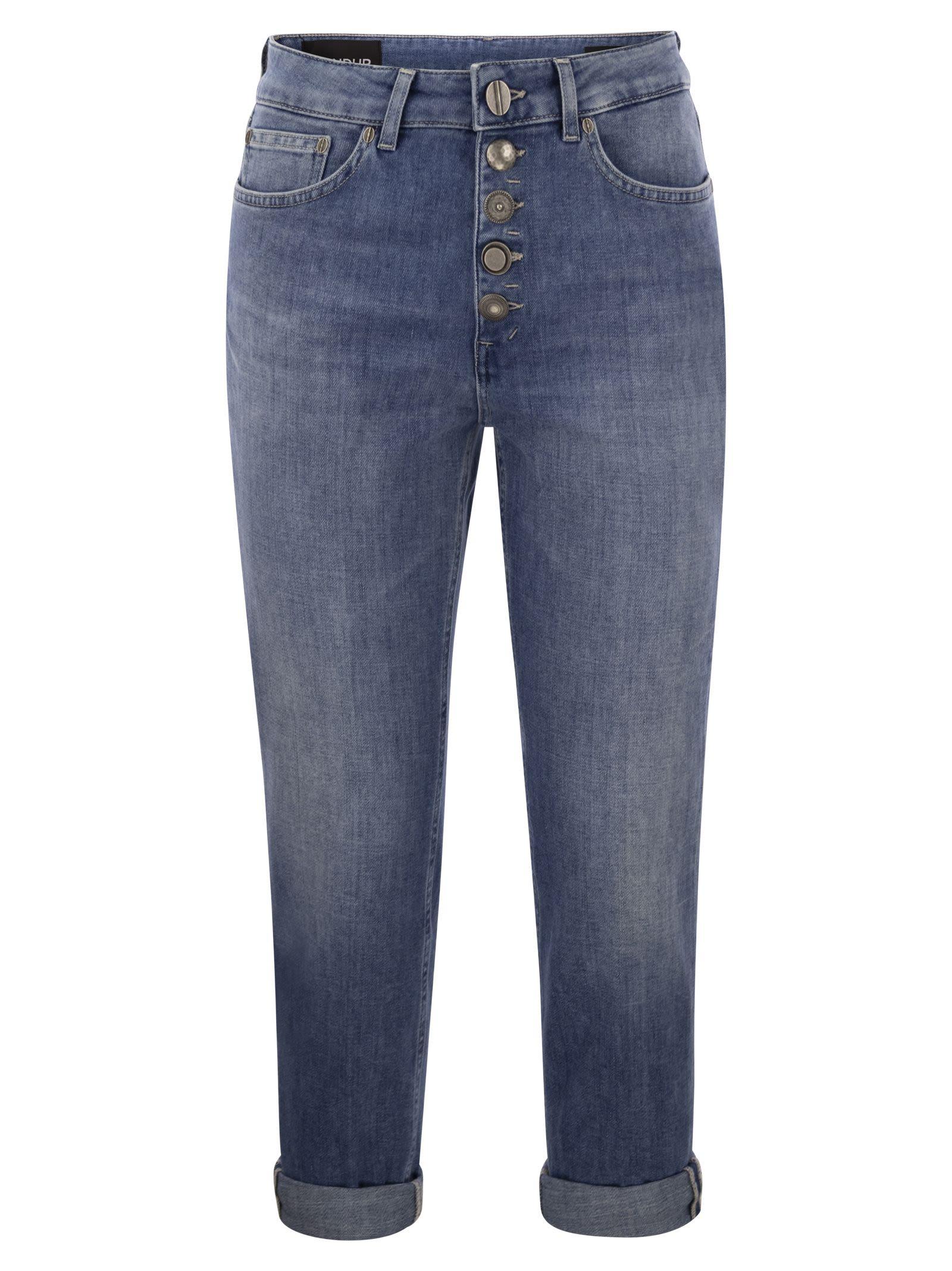 Dondup Koons Loose Jeans With Jewelled Buttons