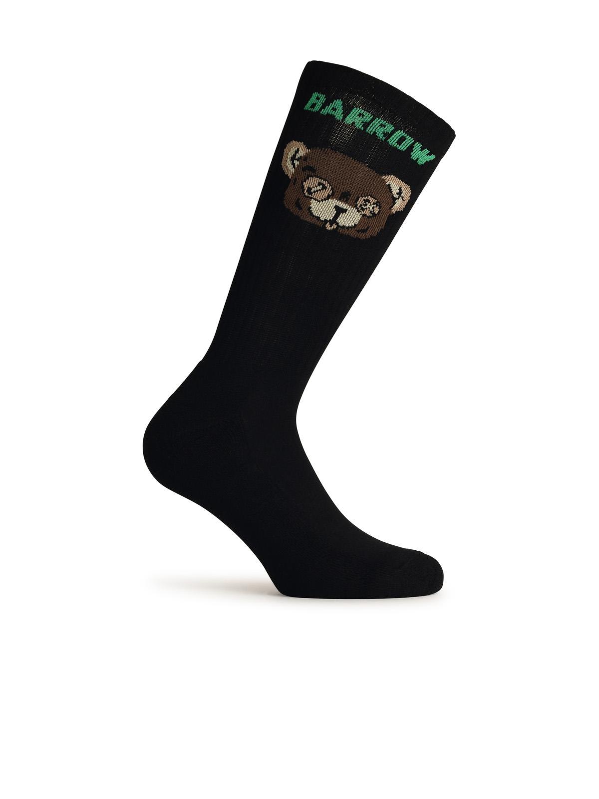 Barrow Black Stretch Cotton Socks