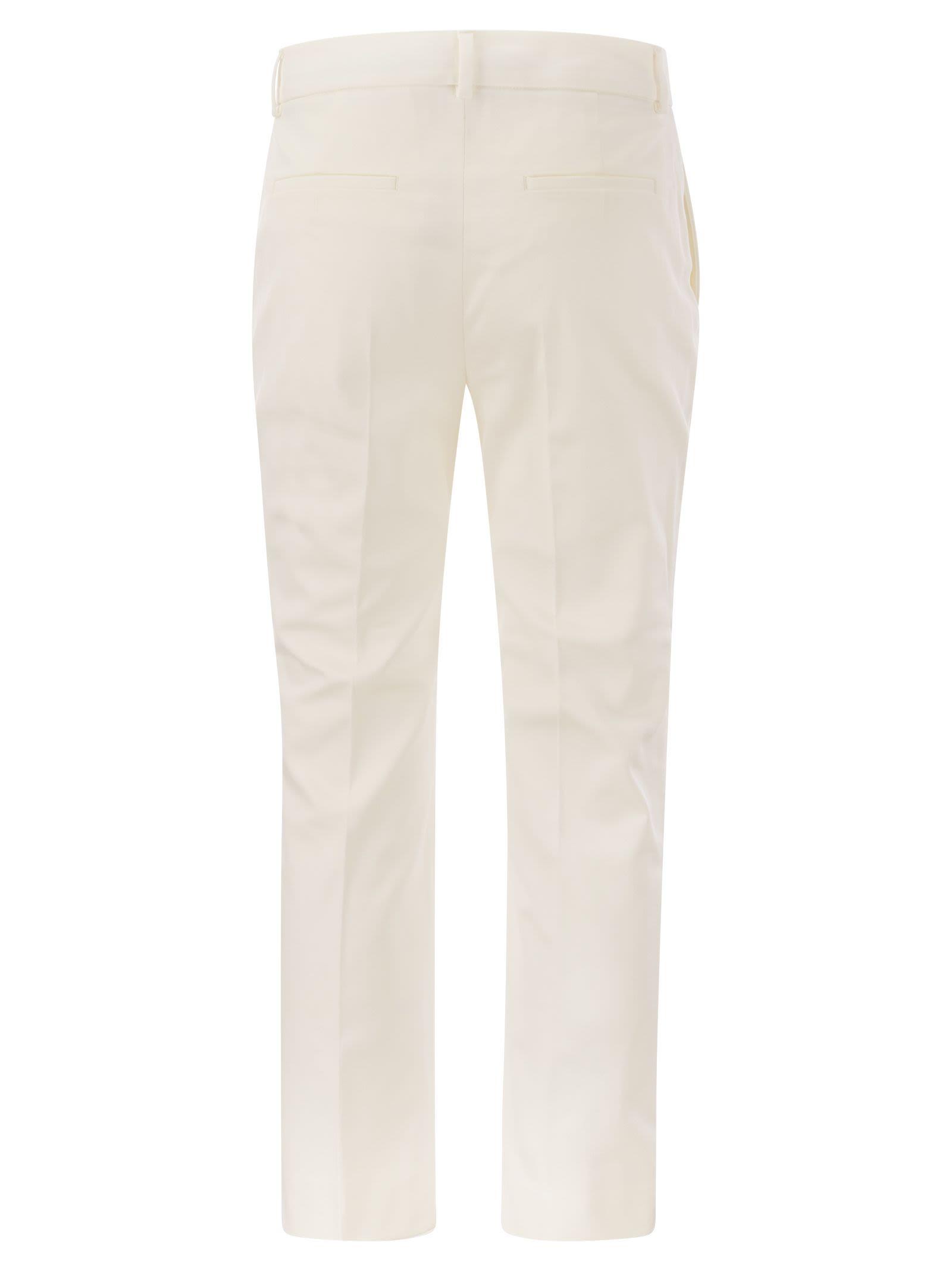 Sportmax Etna Slim Cotton Trousers