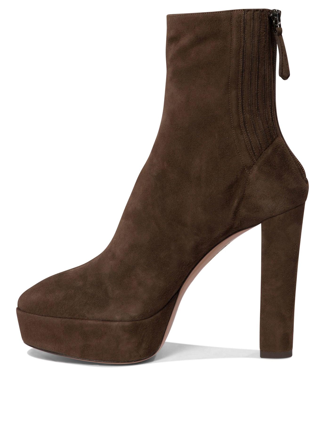 Aquazzura "Saint Honorè Plateau 120" Ankle Boots