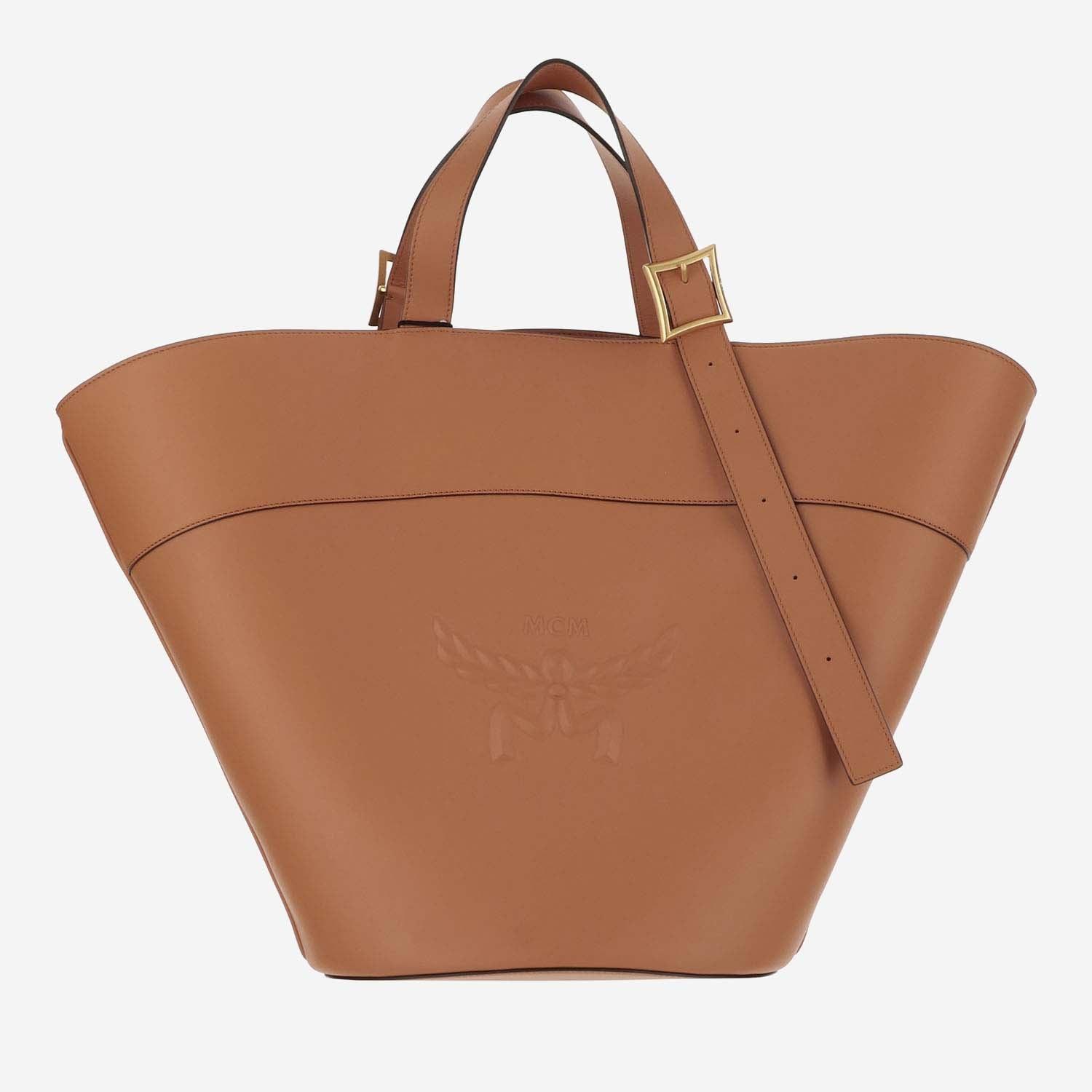 Mcm Himmel Leather Shoulder Bag