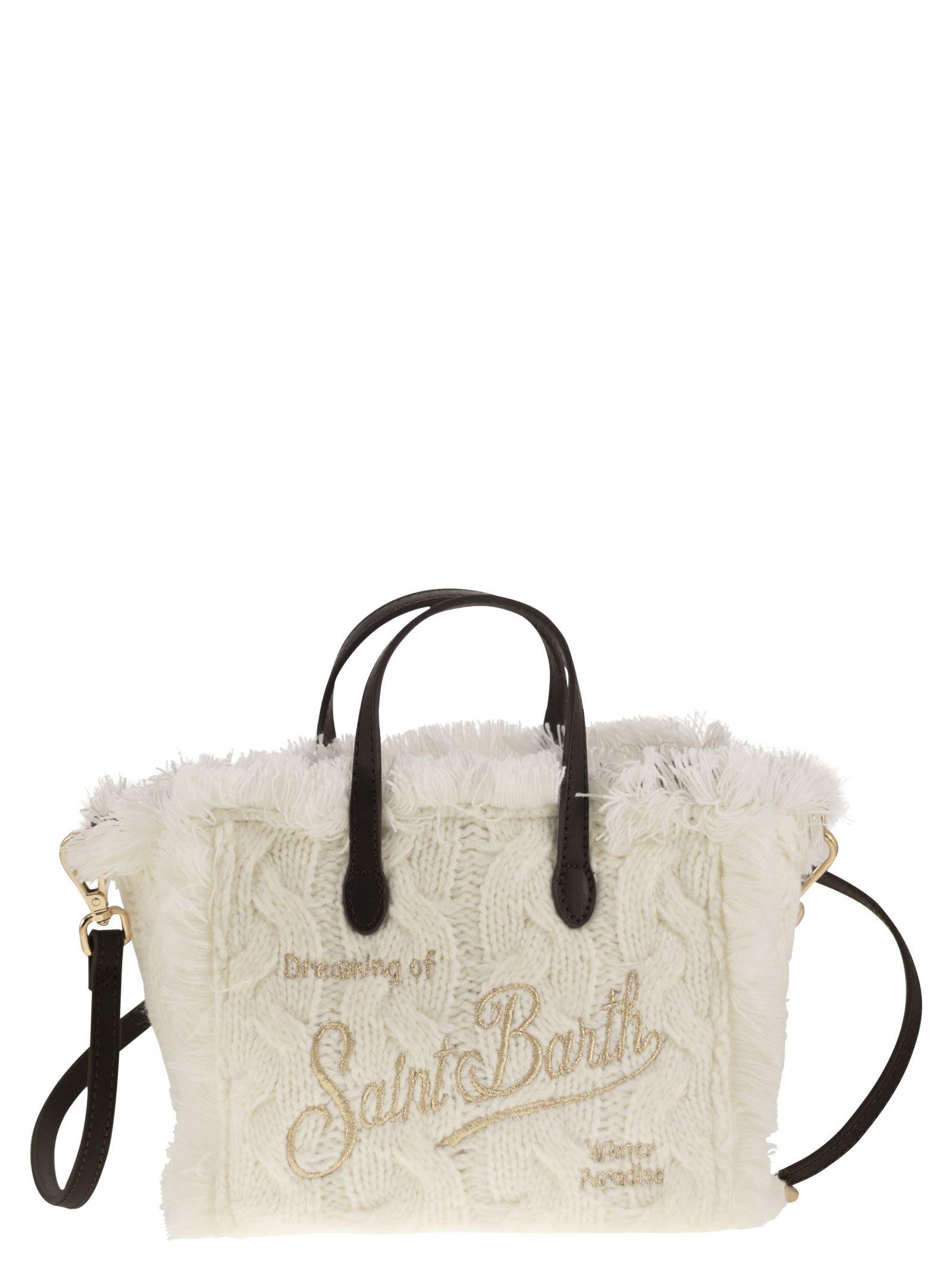 Mc2 Saint Barth Mini Vanity Bag With Bangs And Embroidered Logo