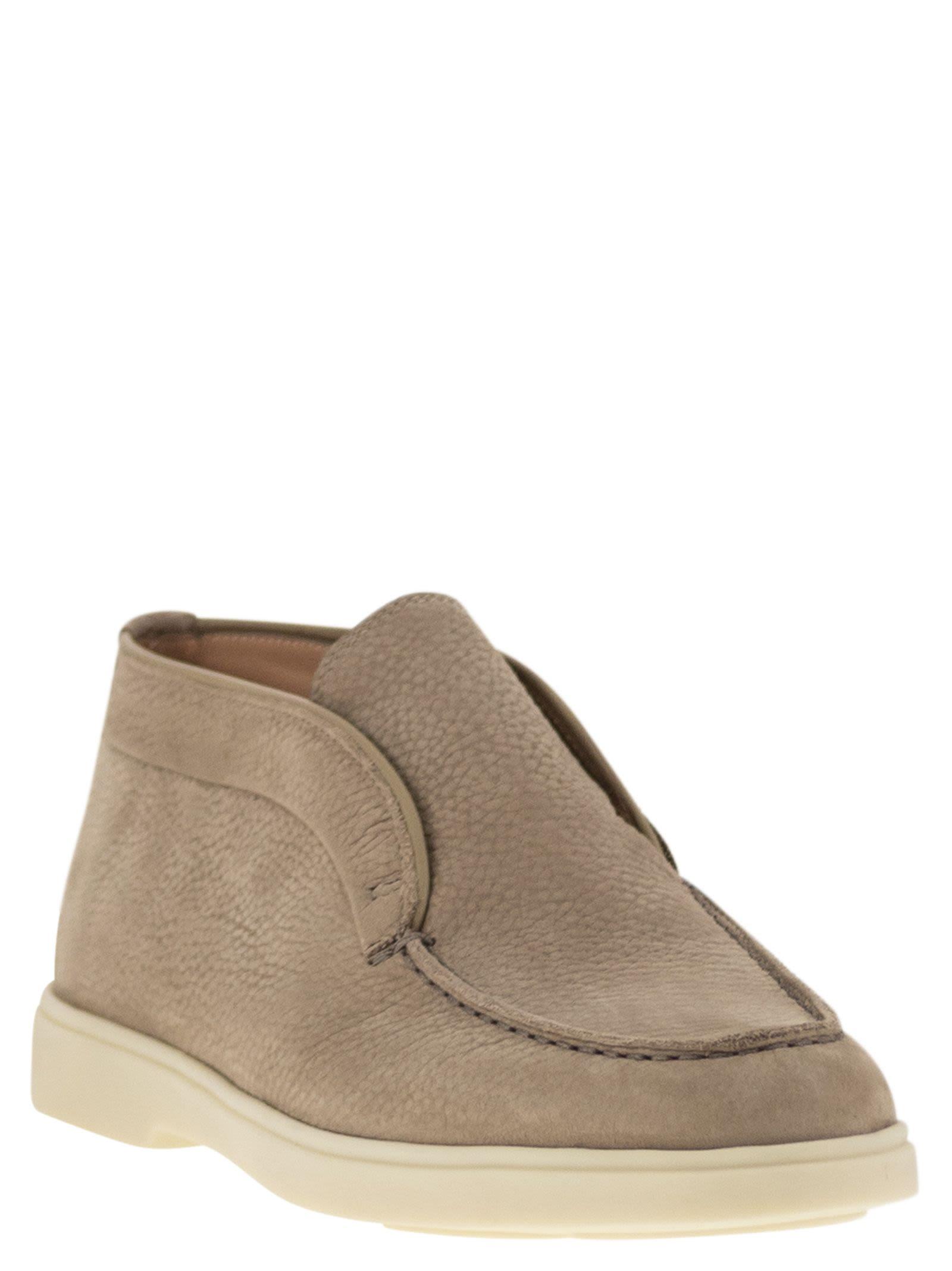 Santoni Desert Boot In Nubuck