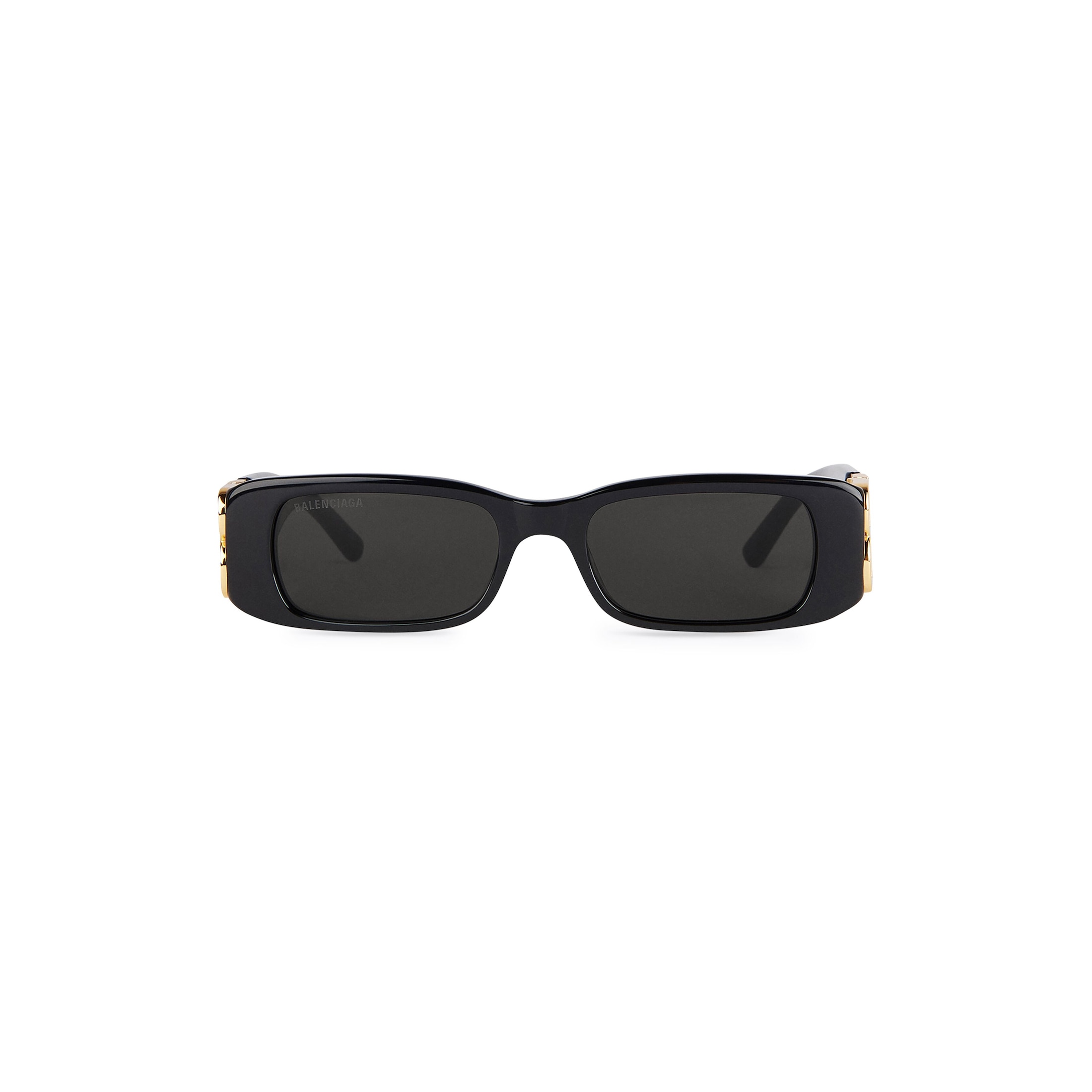 Dynasty Rectangle Sunglasses in Black