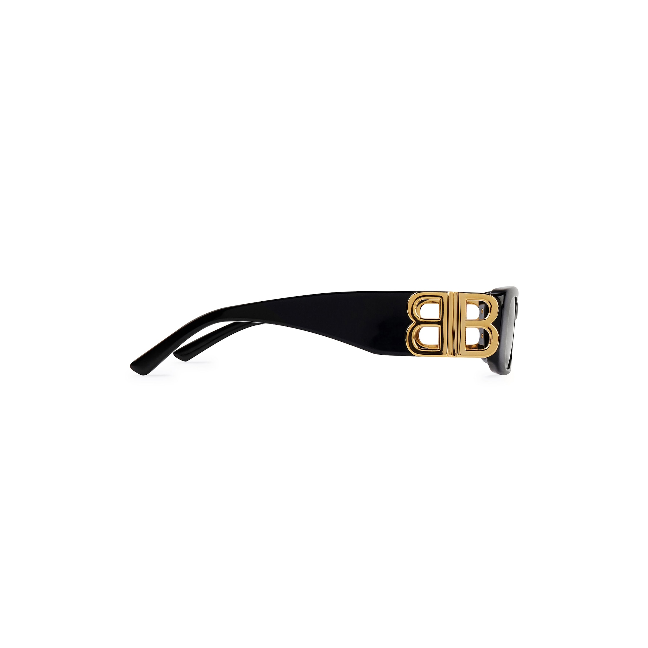 Dynasty Rectangle Sunglasses in Black