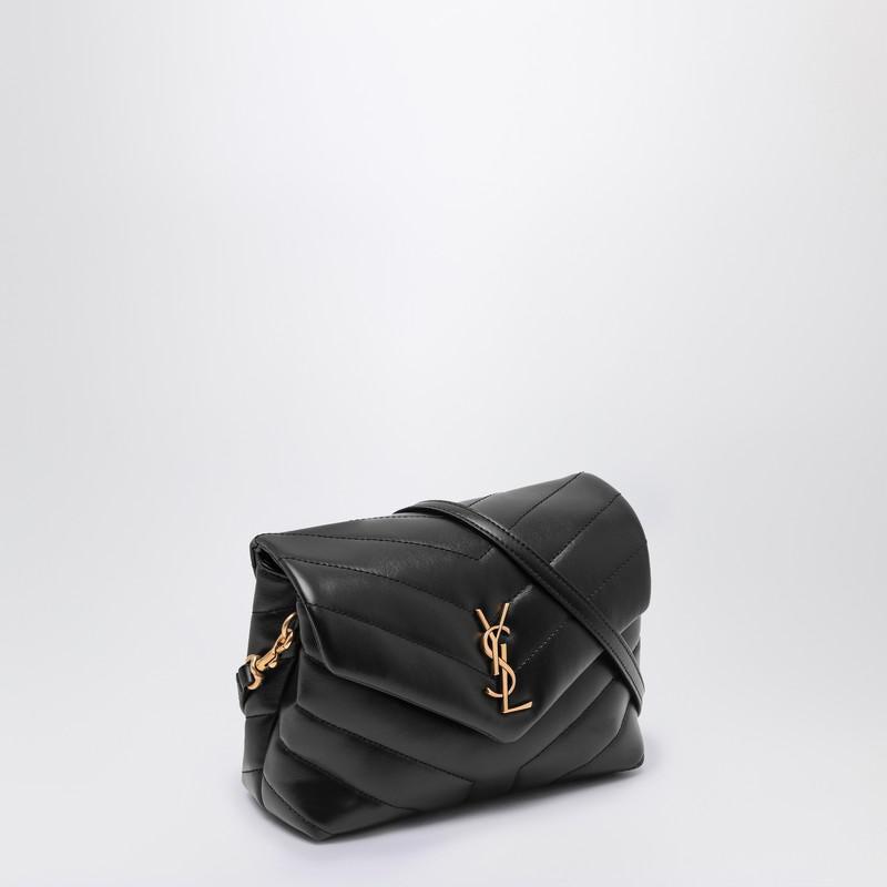 Saint Laurent Black Quilted Leather Loulou Toy Bag Women