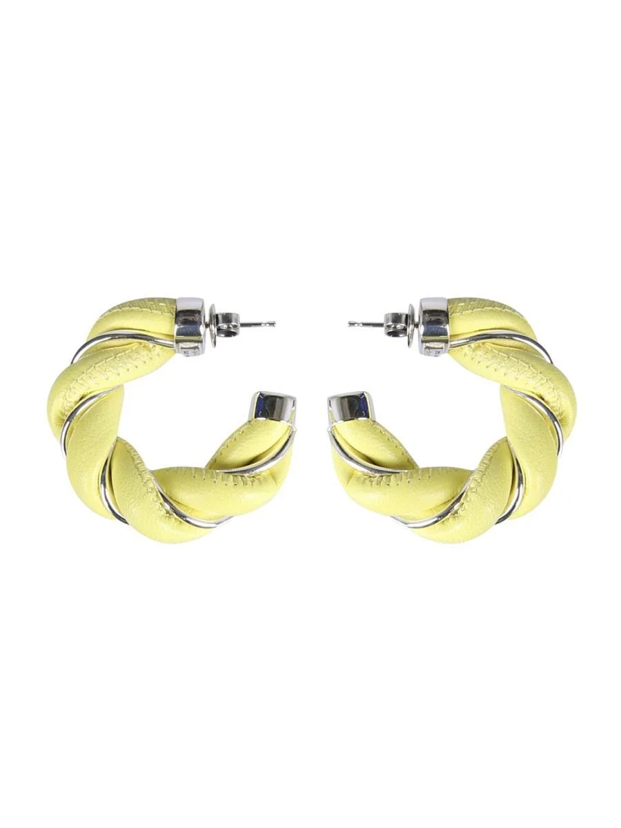 Bottega Veneta Braided Hoop Earrings