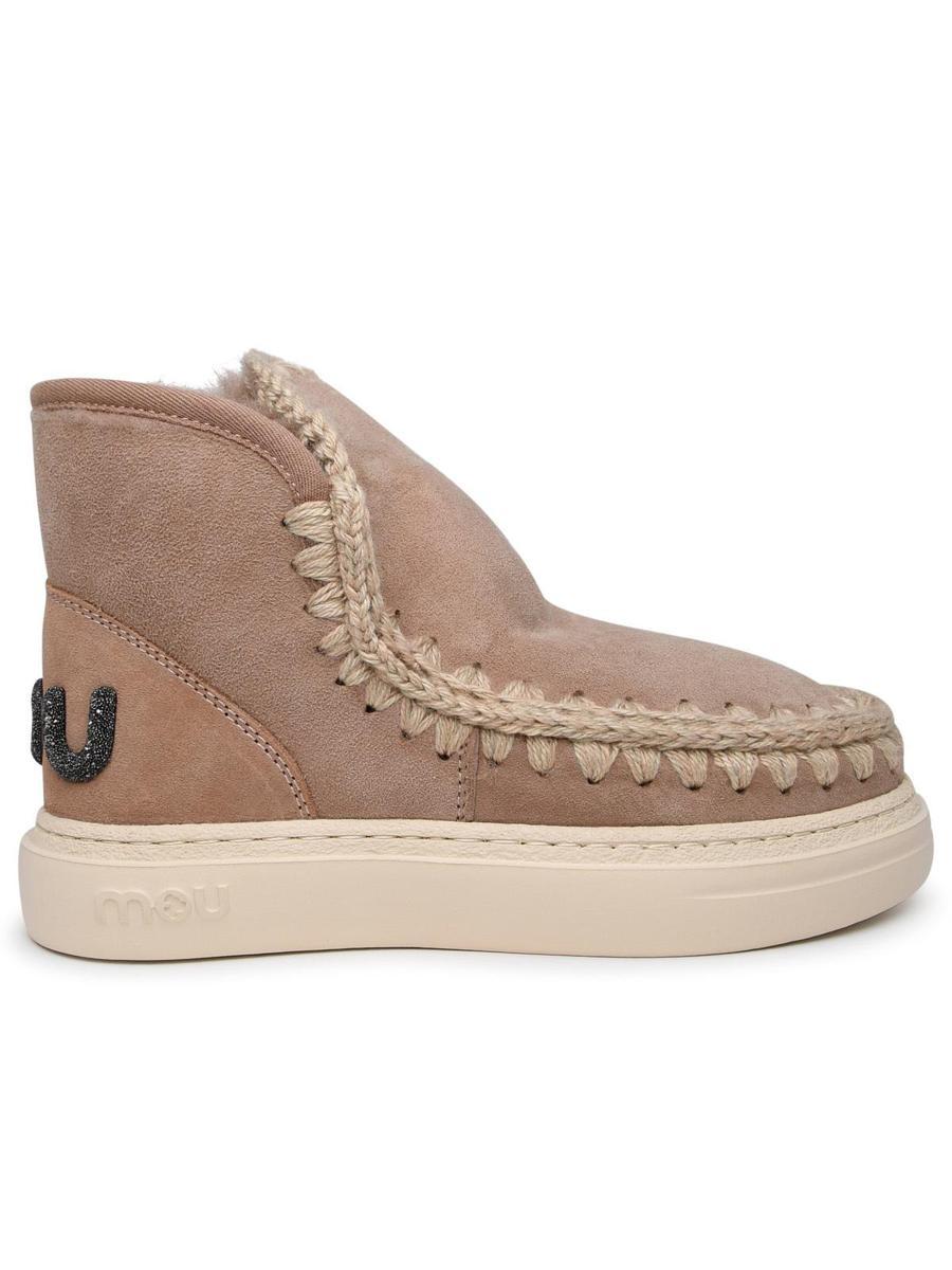 Mou Eskimo Beige Sheepskin Sneakers