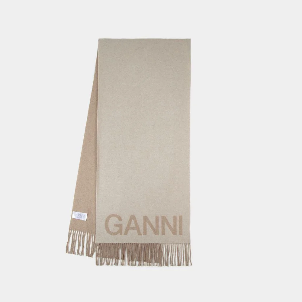 Ganni Fringed Scarf