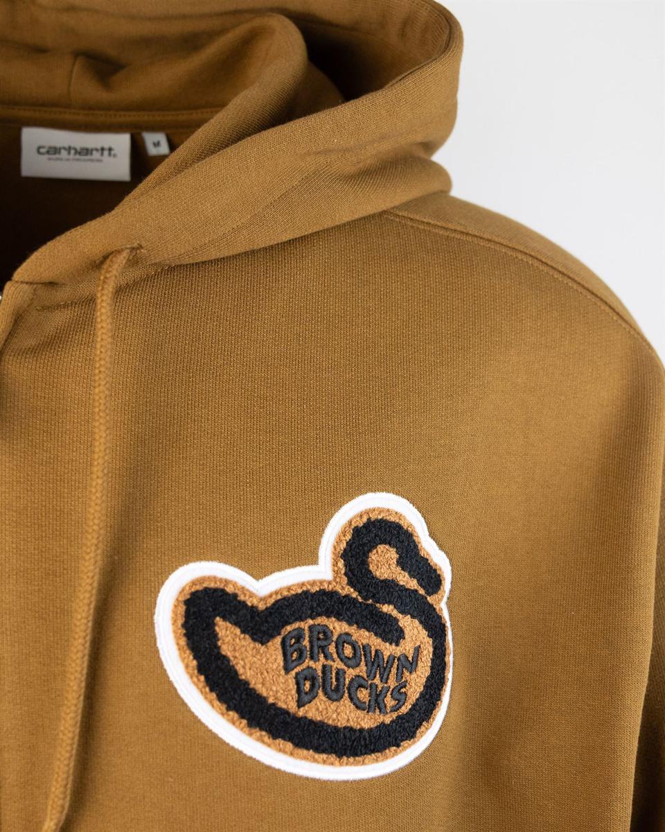 Carhartt WIP Brown Ducks Zipped Hoodie