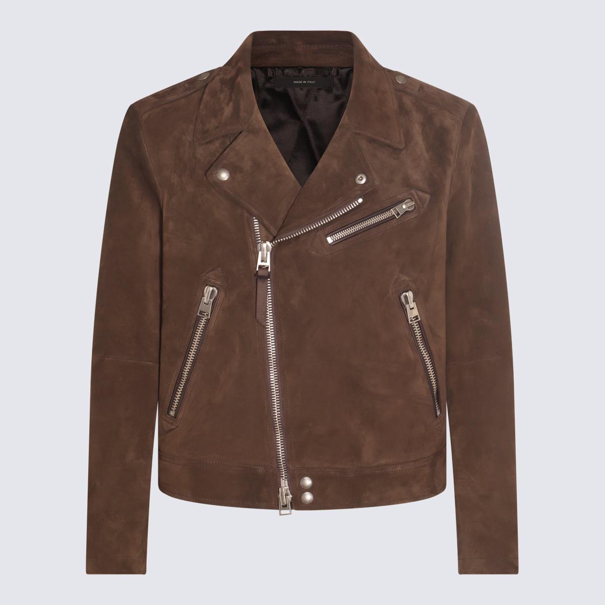 Tom Ford Off-Center Zipped Biker Jacket