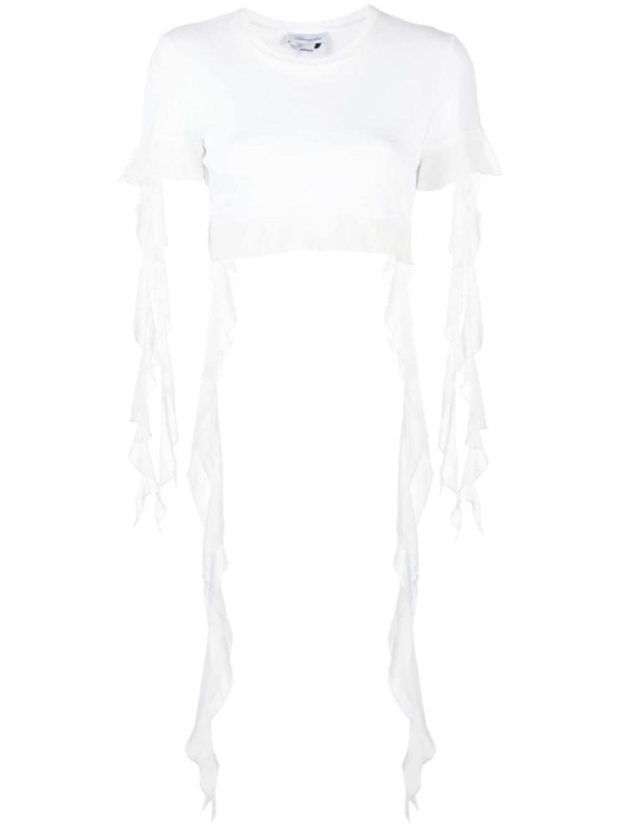 Blumarine T-Shirt M/C C/Ruches Clothing