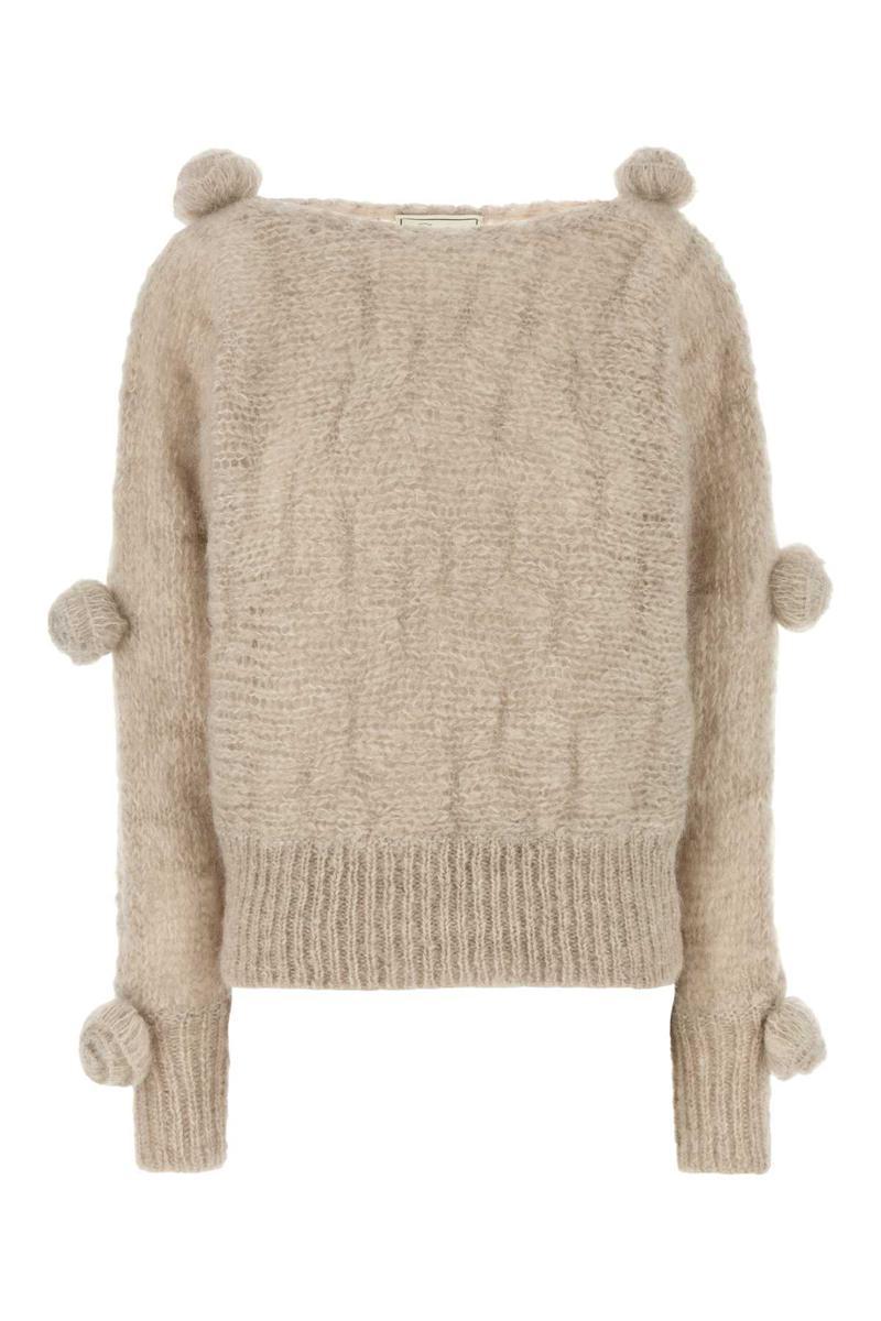 Sand Mohair Blend Sweater