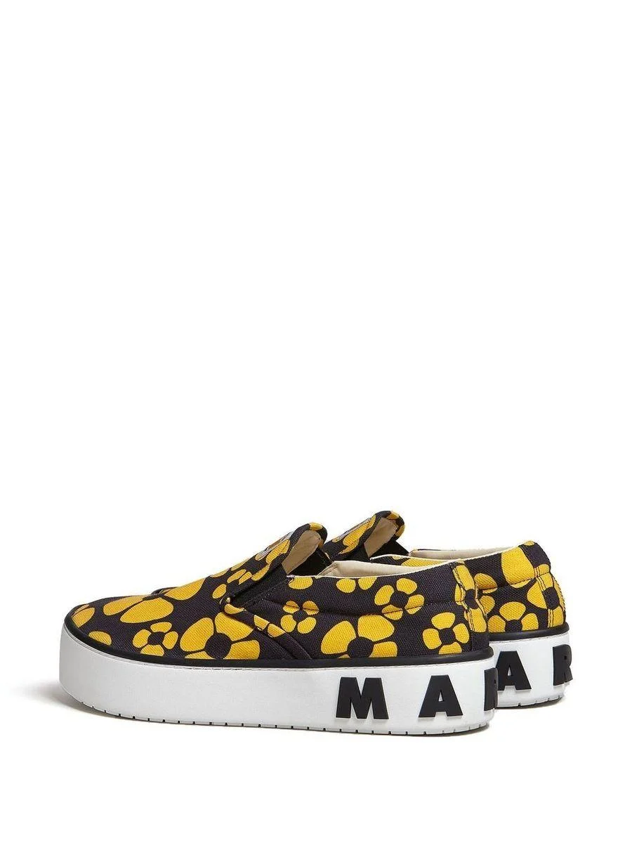 Marni X Carhartt Floral Print Slip On