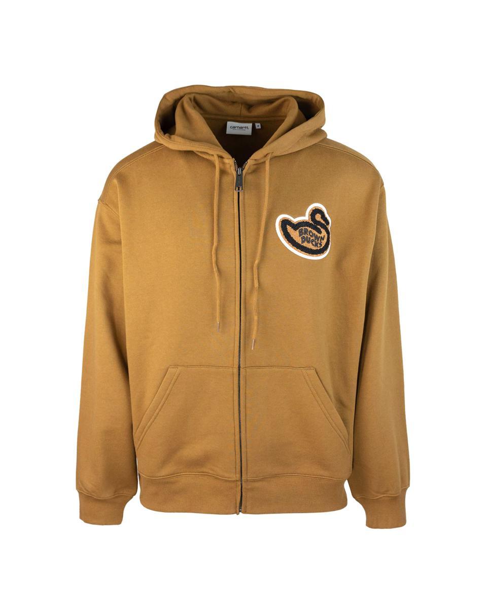 Carhartt WIP Brown Ducks Zipped Hoodie