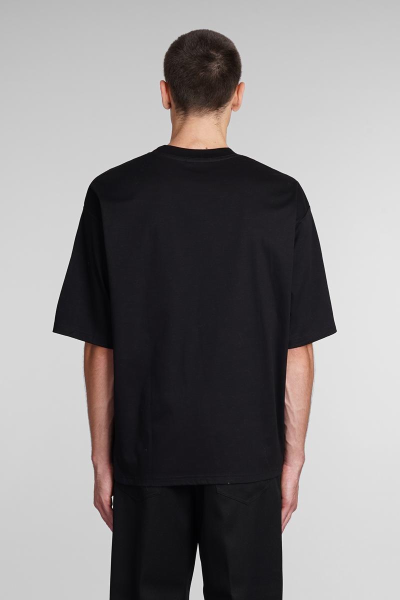 T-shirt In Black Cotton