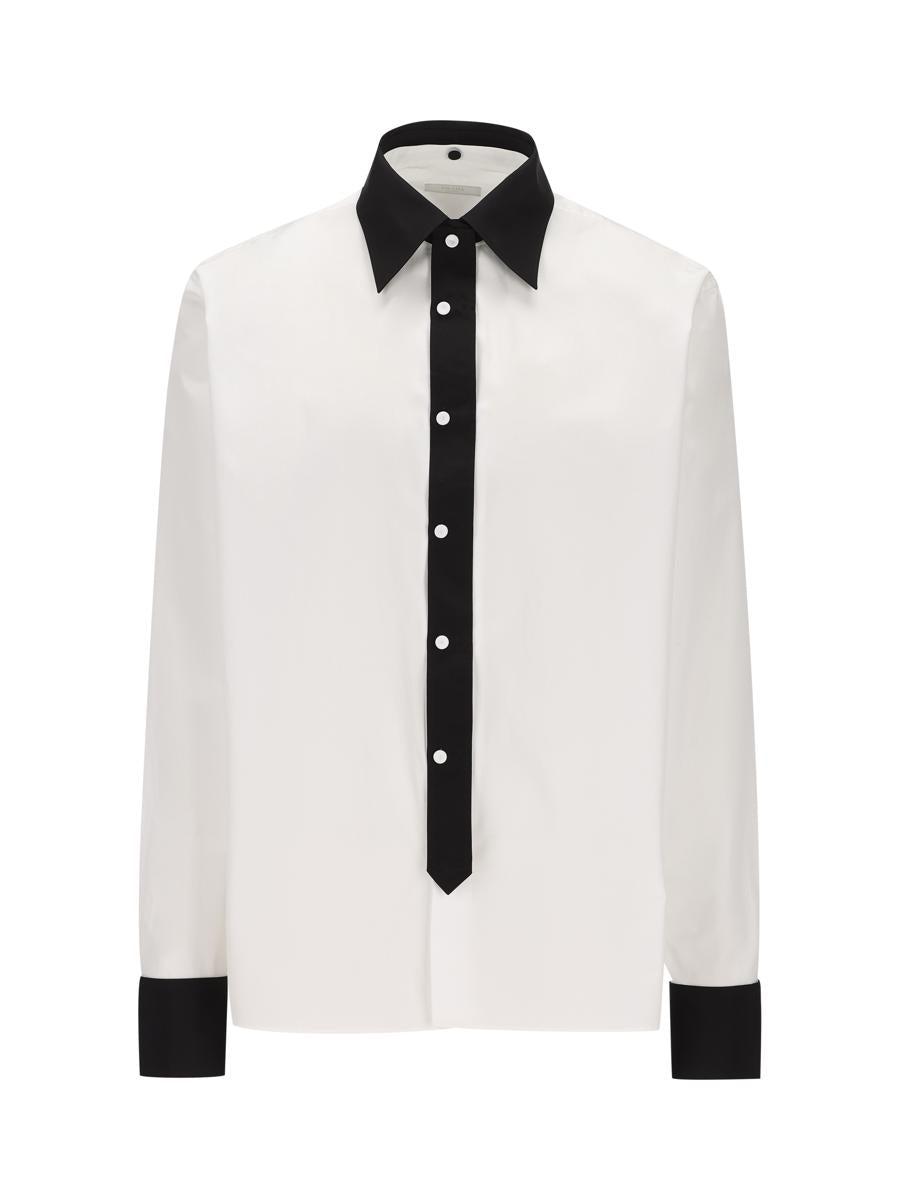 Prada Man White Poplin Oversize Shirt