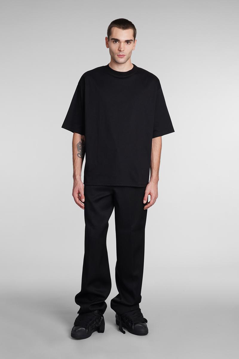 T-shirt In Black Cotton