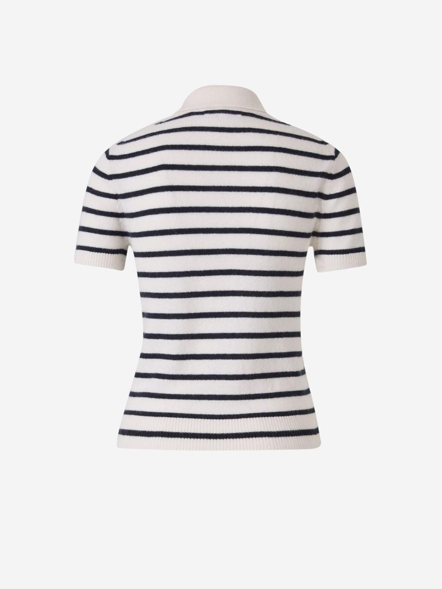 Veronica Beard Striped Polo Shirt