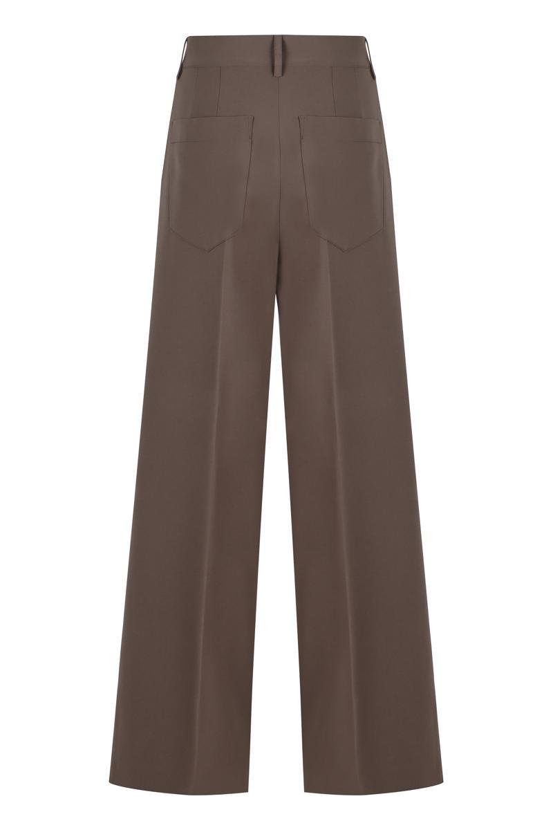 High-waist Wide-leg Trousers