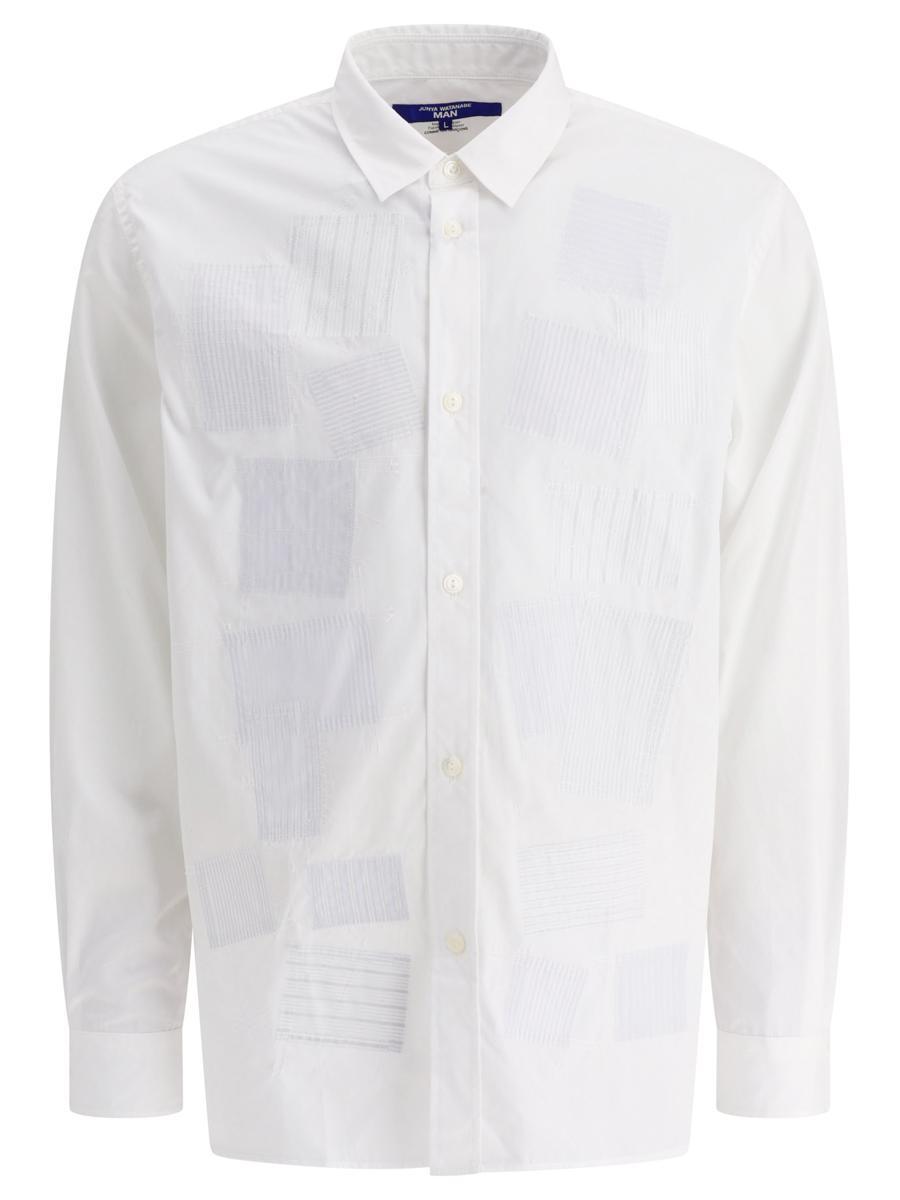 Junya Watanabe MAN Patchwork-Detailed Buttoned Shirt