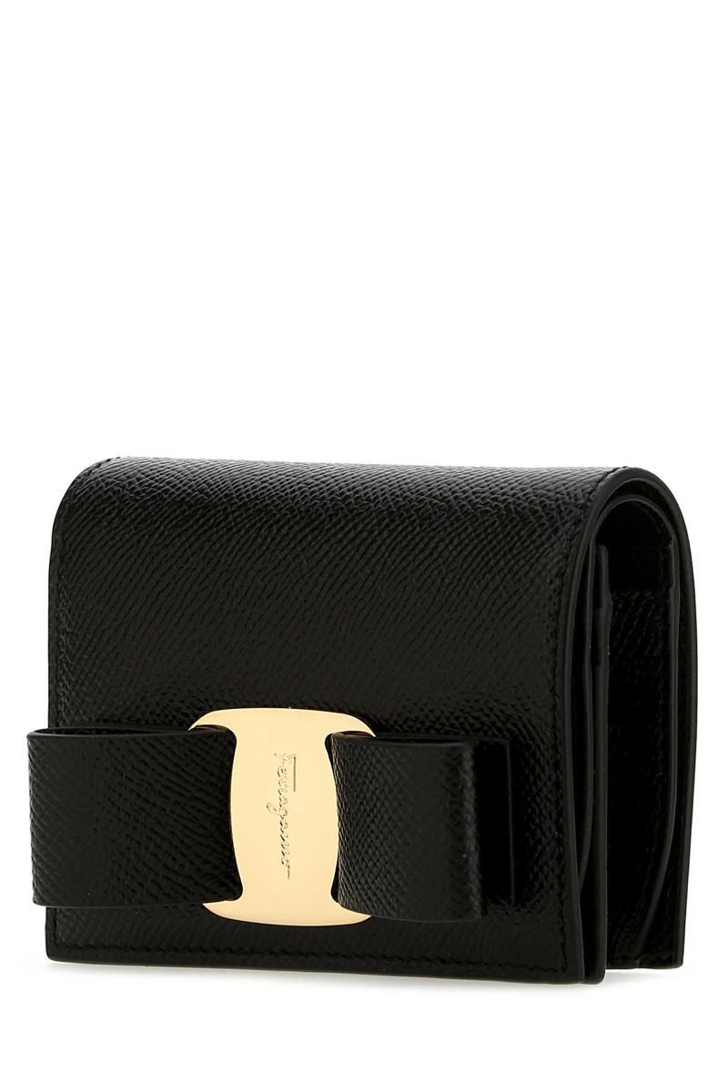 Salvatore Ferragamo Woman Black Leather Wallet