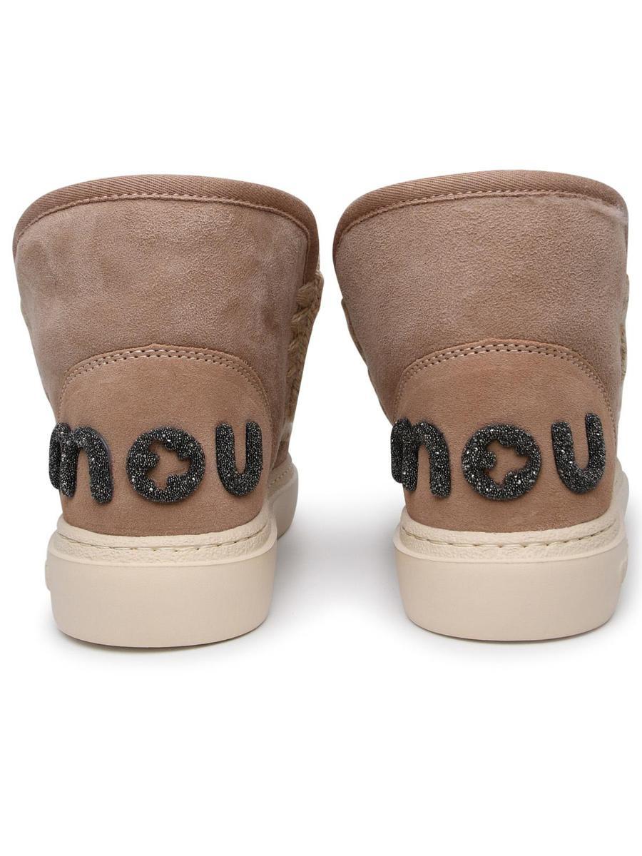 Mou Eskimo Beige Sheepskin Sneakers