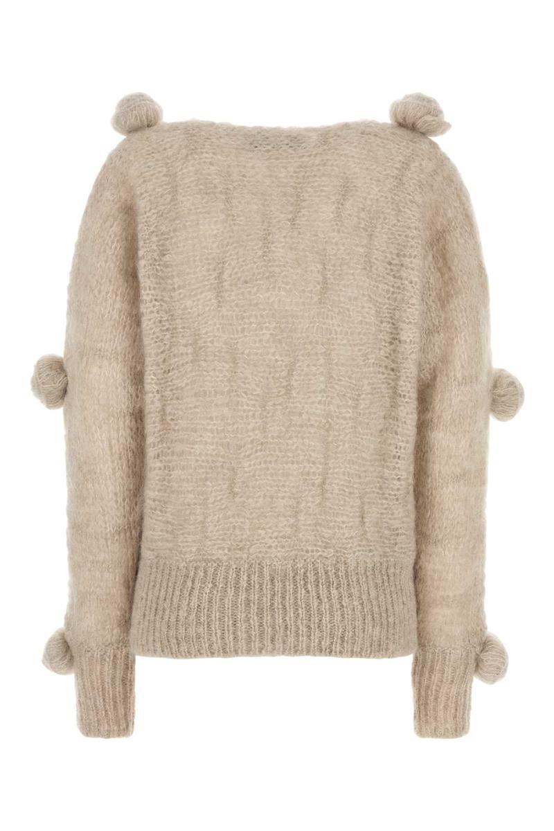 Sand Mohair Blend Sweater