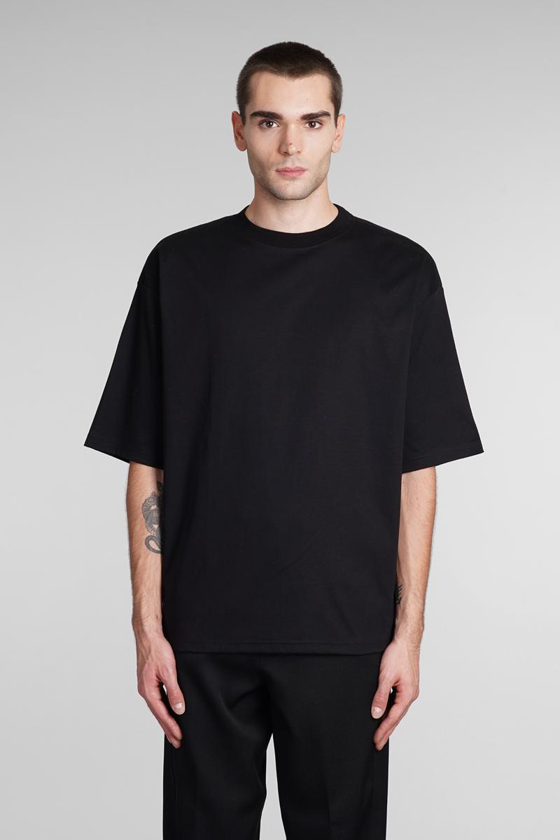 T-shirt In Black Cotton