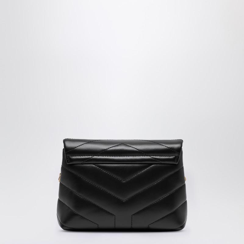 Saint Laurent Black Quilted Leather Loulou Toy Bag Women