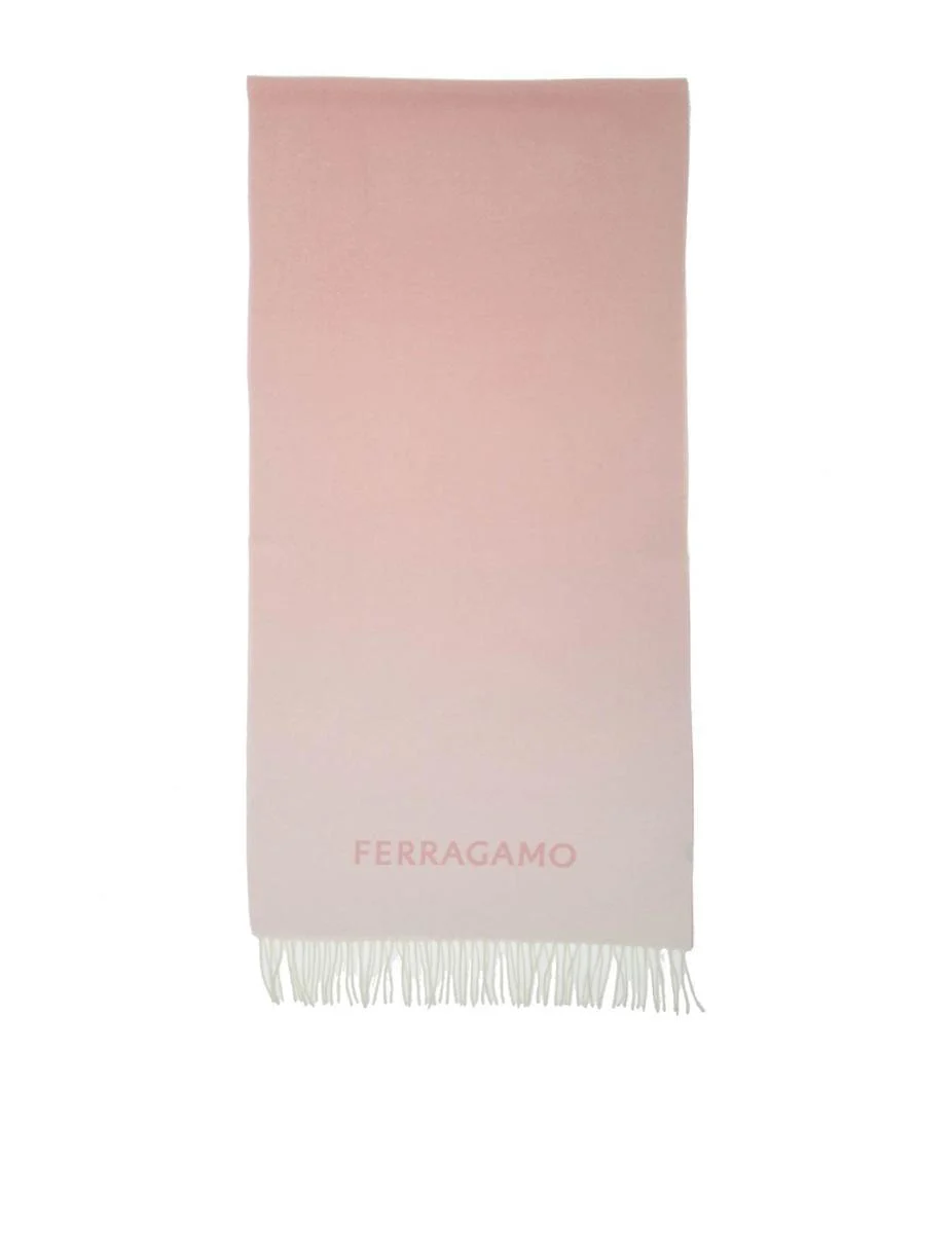 Ferragamo Gradient Effect Fringed Scarf