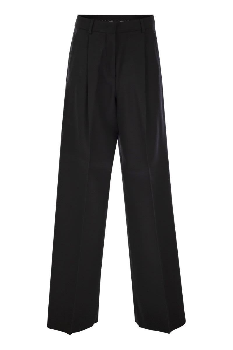 Sportmax Zirlo - Wide Leg Trousers In Cotton And Viscose