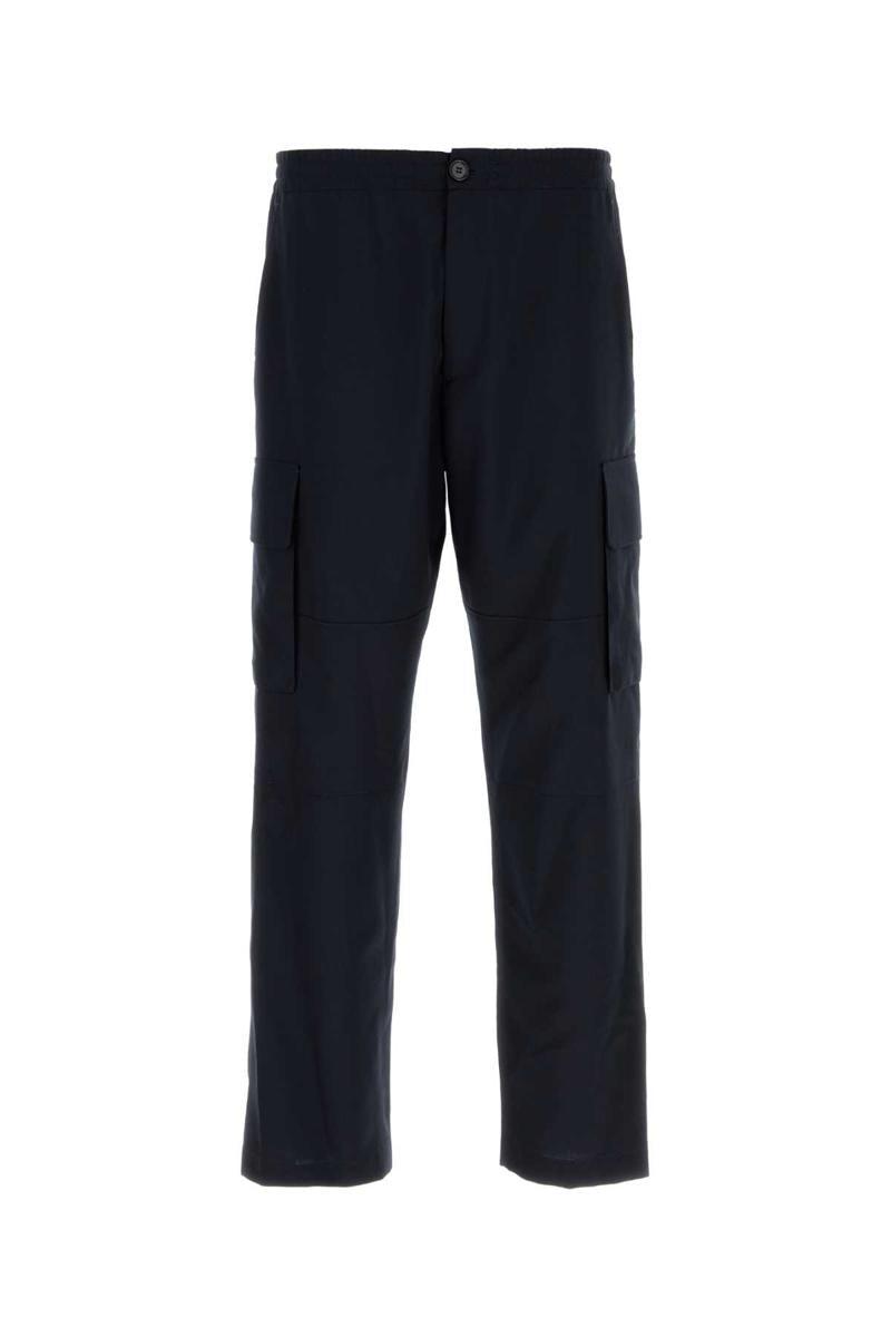 Midnight Blue Wool Cargo Pant