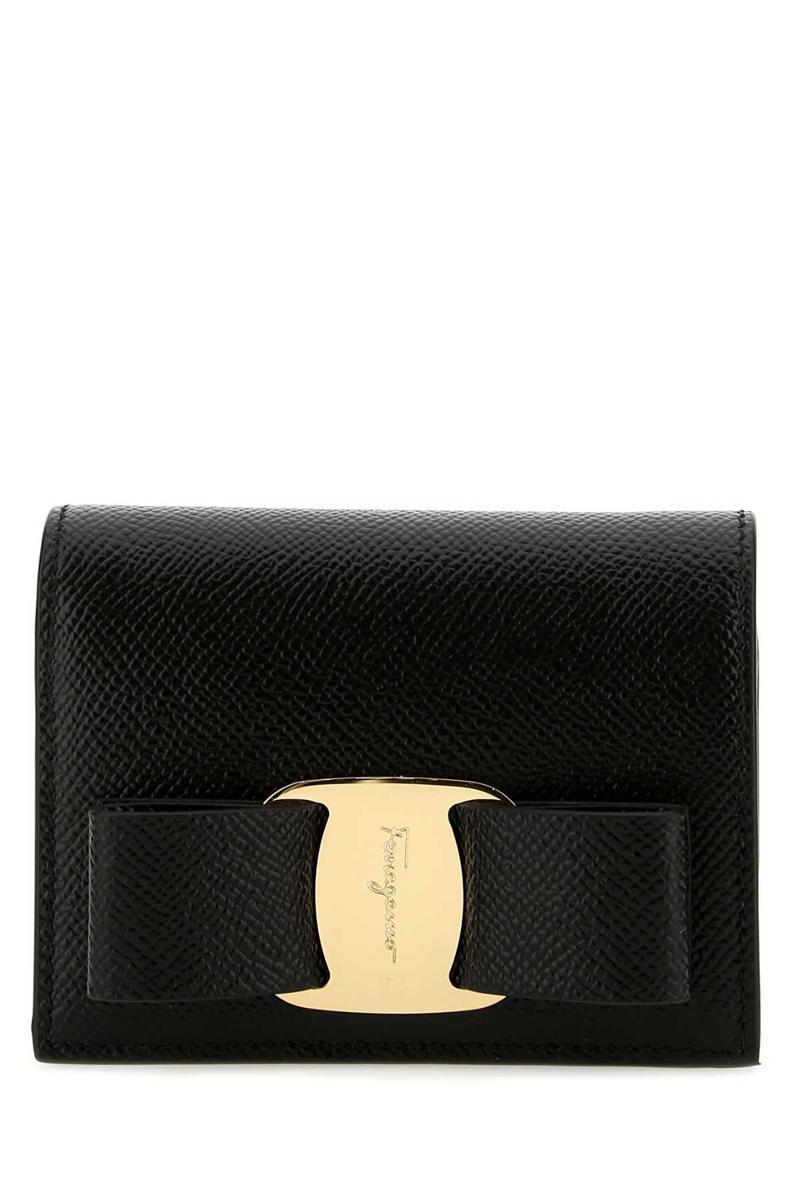 Salvatore Ferragamo Woman Black Leather Wallet