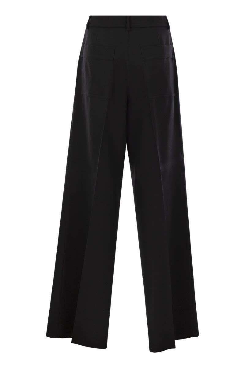 Sportmax Zirlo - Wide Leg Trousers In Cotton And Viscose