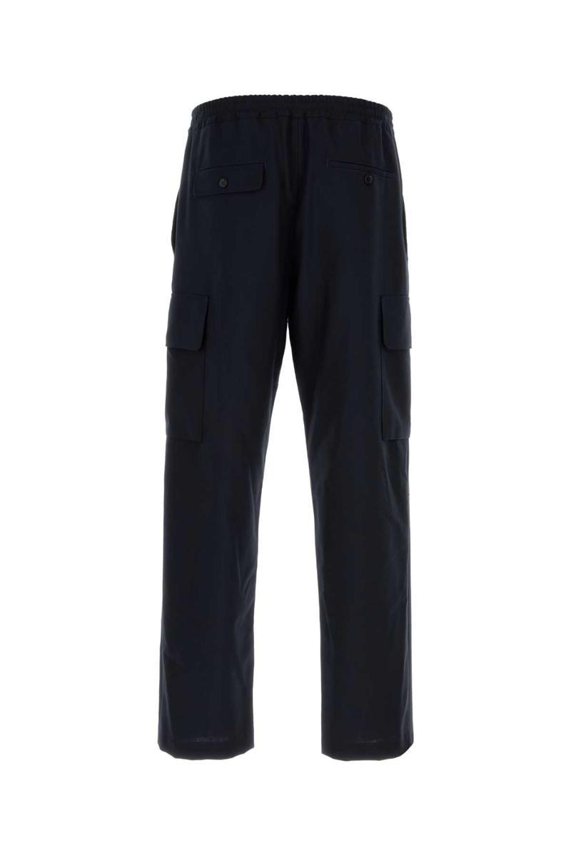 Midnight Blue Wool Cargo Pant