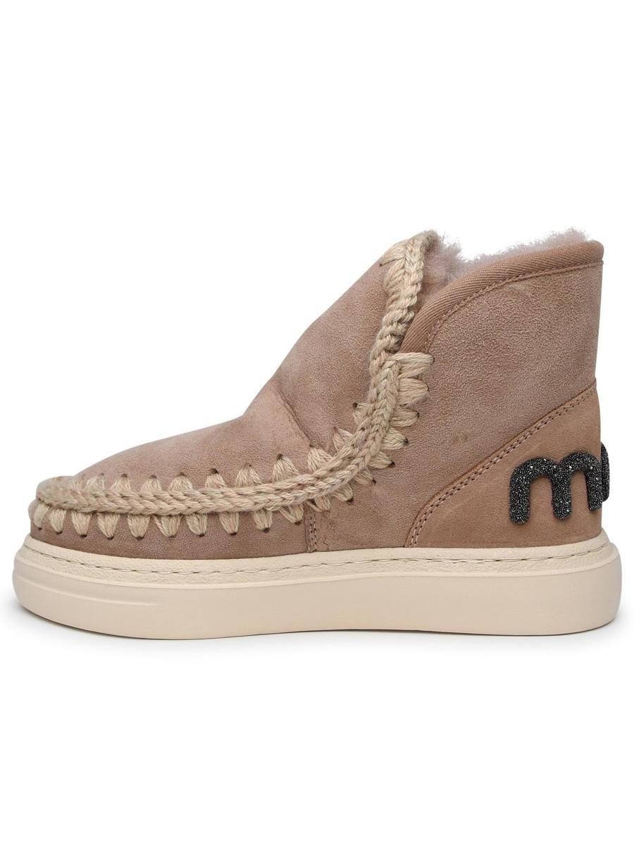 Mou Eskimo Beige Sheepskin Sneakers