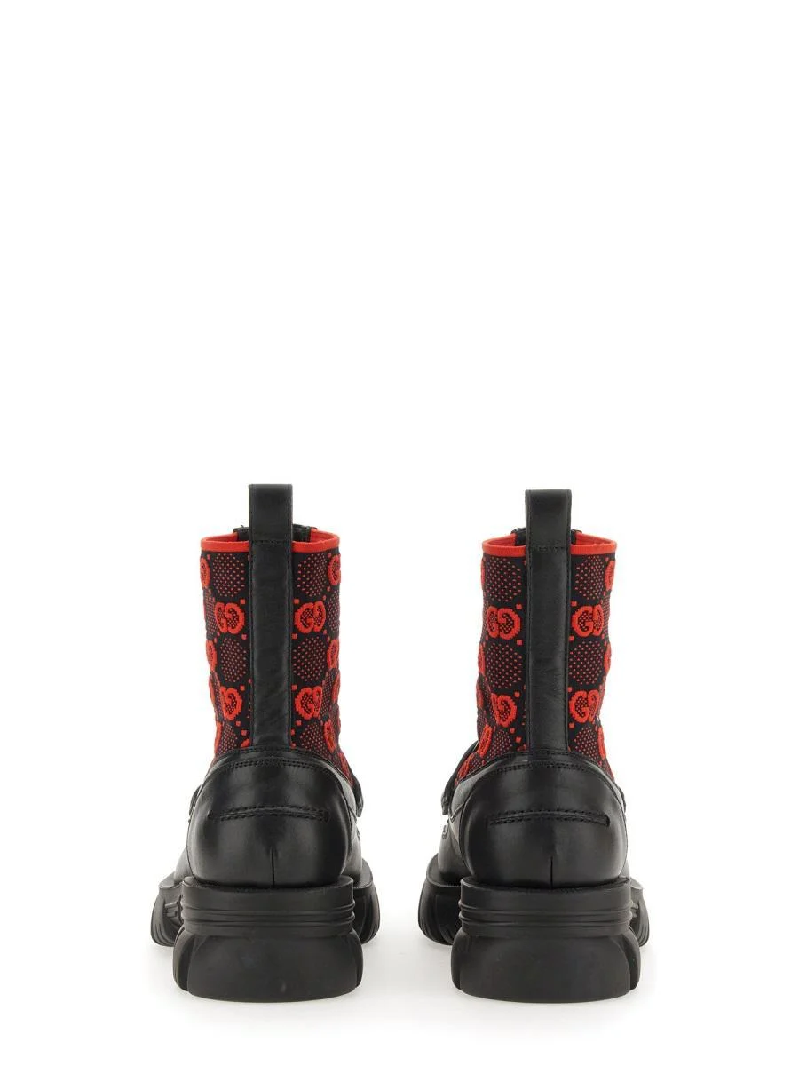 Gucci Gg Jersey Boot With Clamp