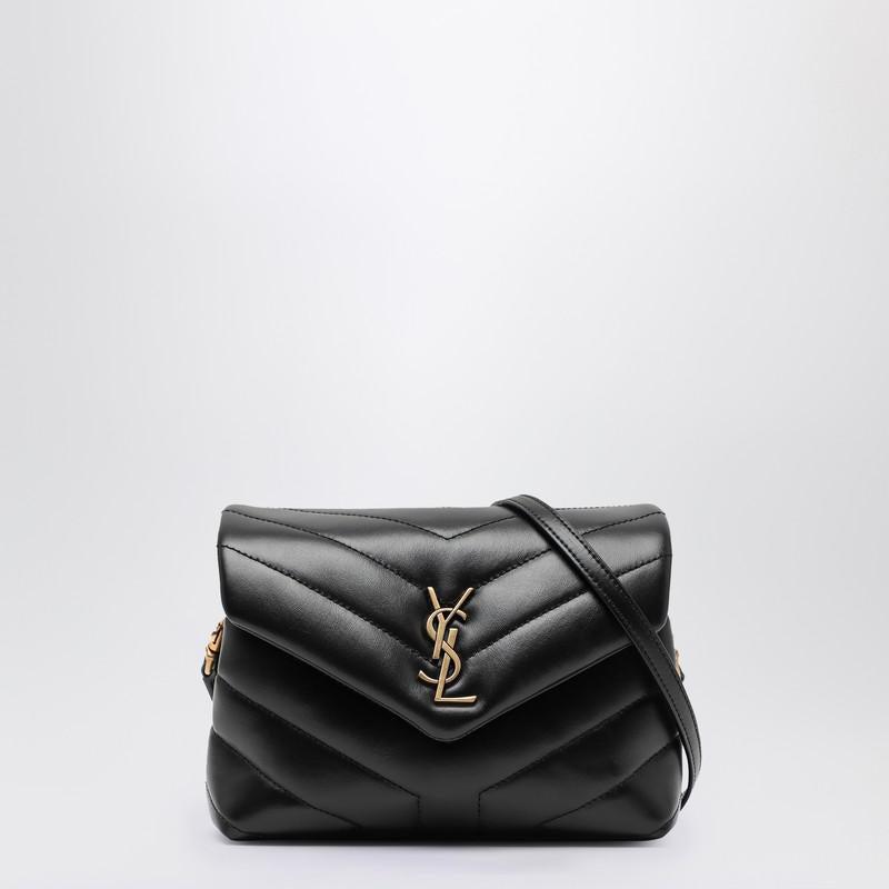 Saint Laurent Black Quilted Leather Loulou Toy Bag Women