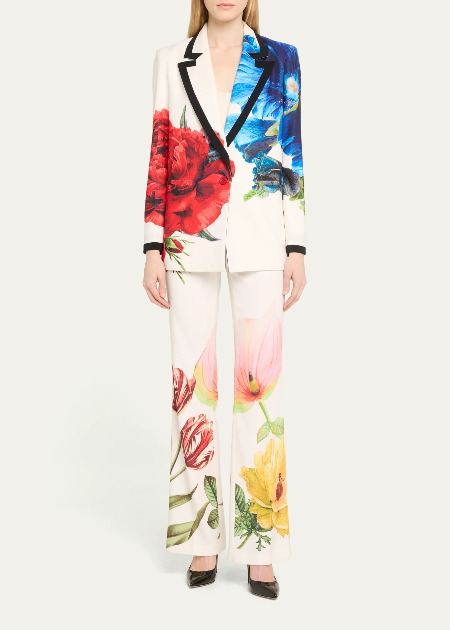 Livi Floral Le Parisien Mid-Rise Bootcut Trousers