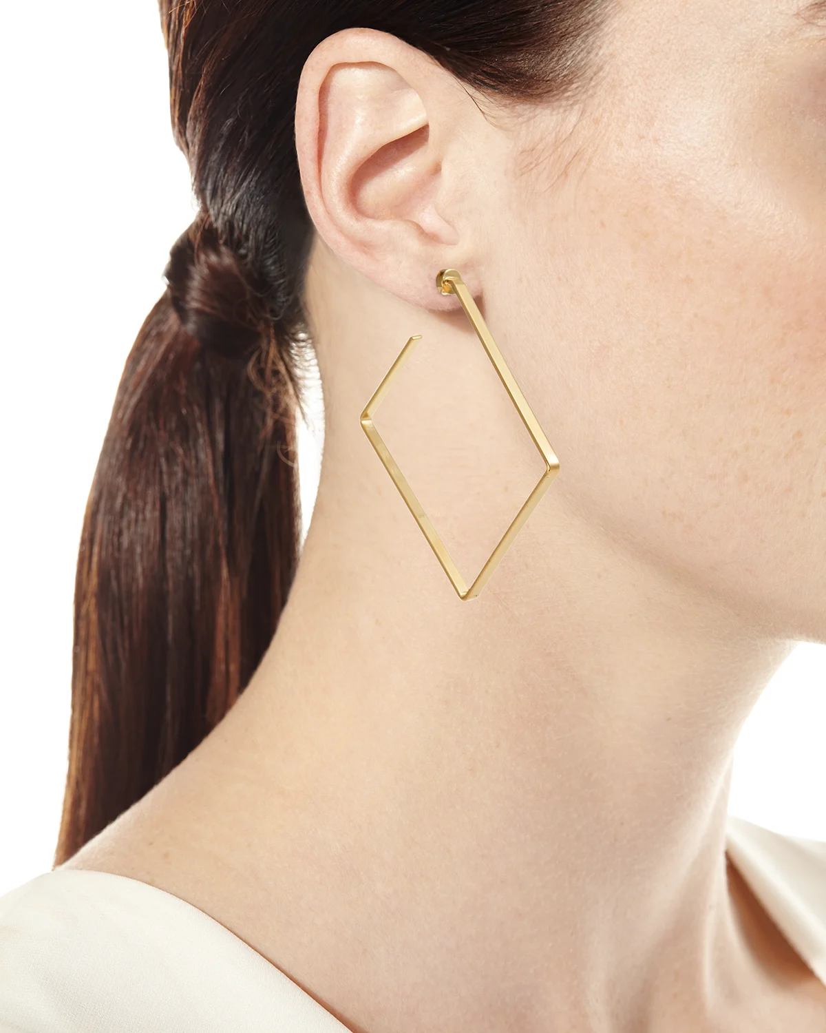 Salma Square Hoop Earrings