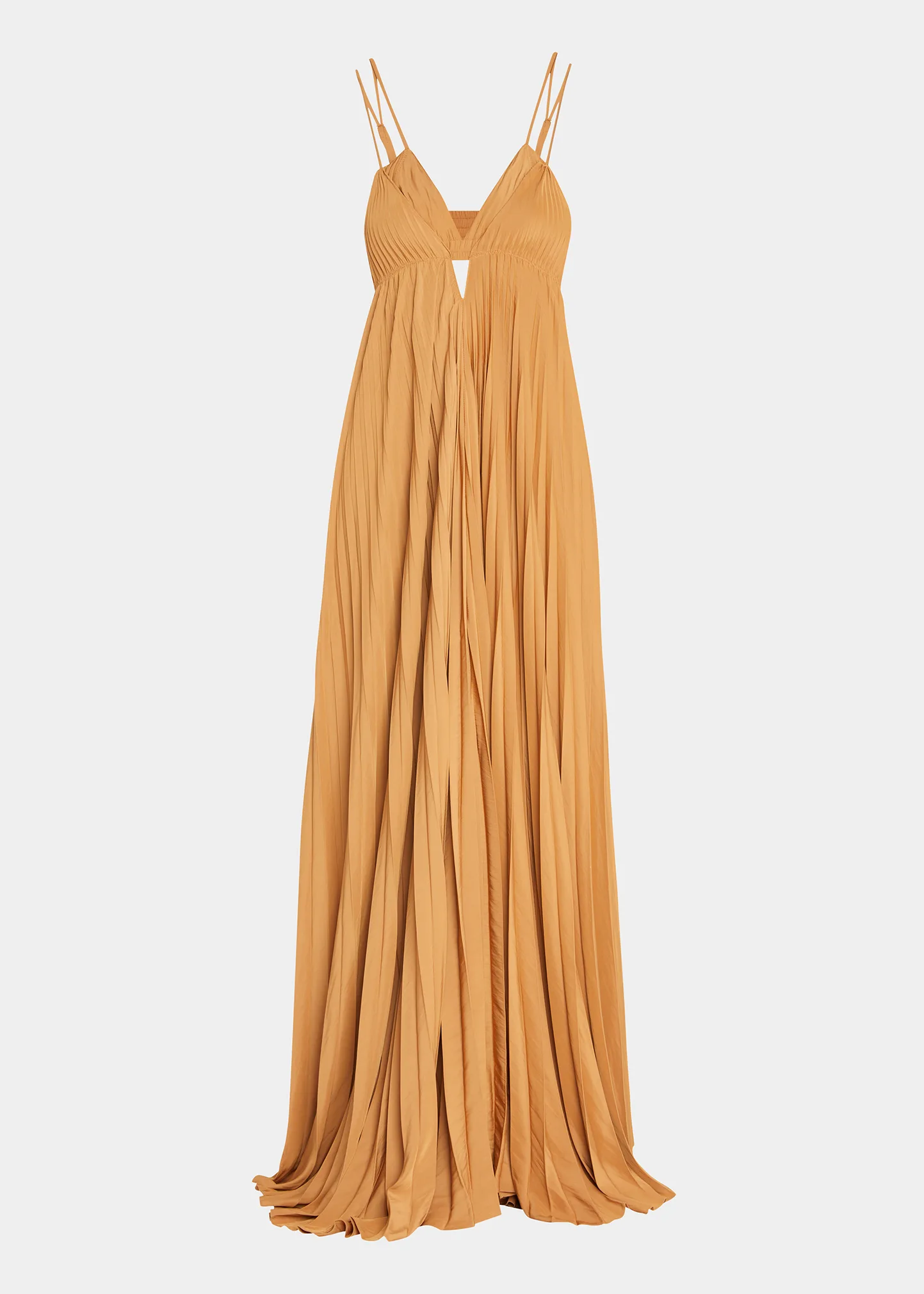 Arianna Cutout Pleated Maxi Dress