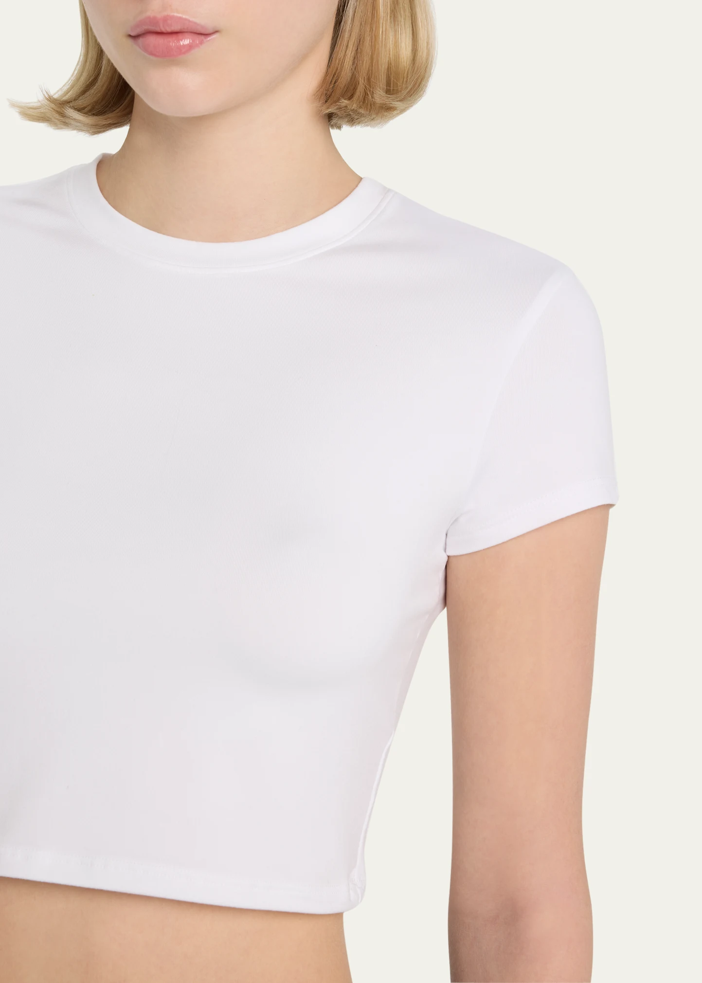 Alosoft Finesse Short-Sleeve Crop Top